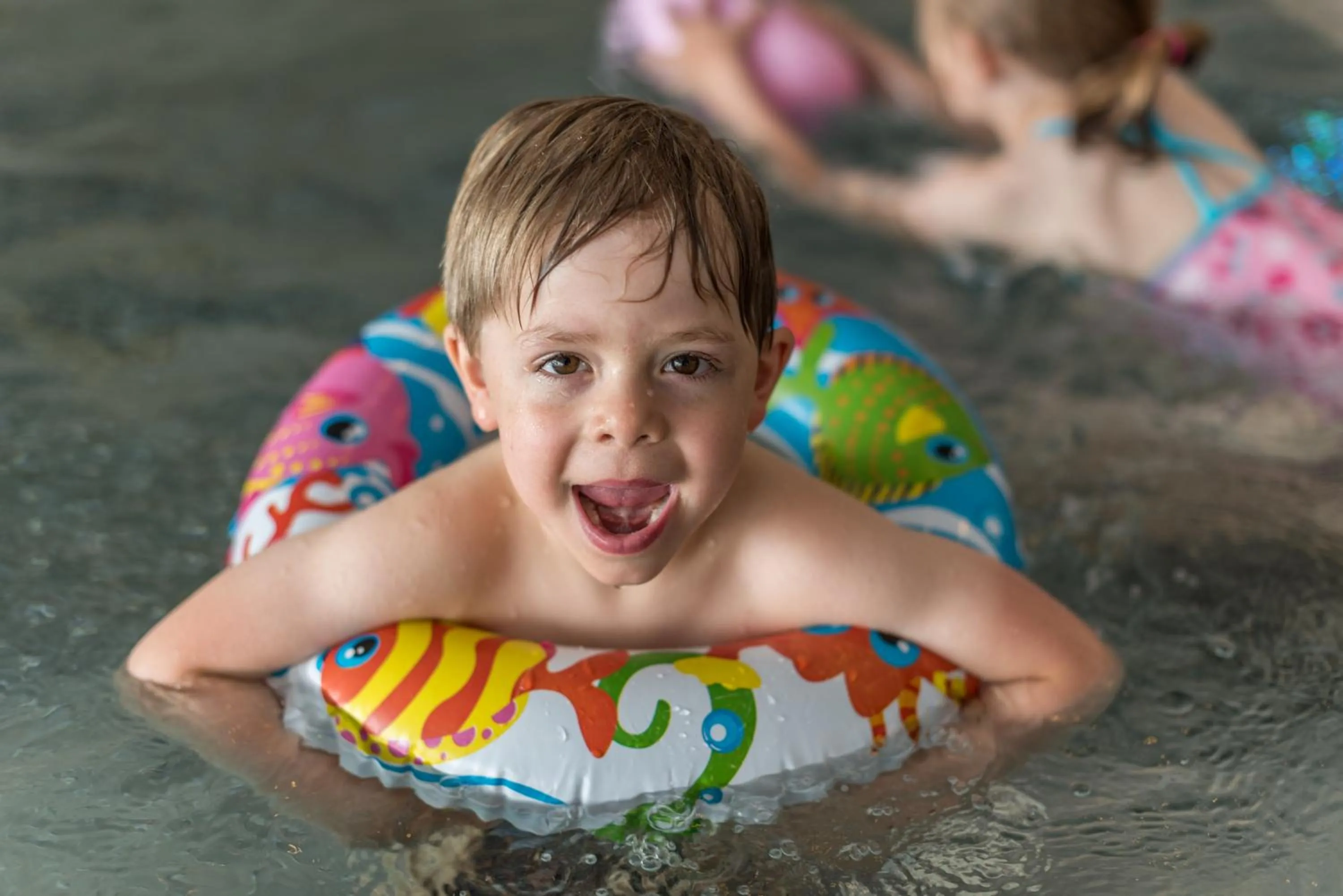 Swimming pool in Hotel Almschlössl & Schrotteralm