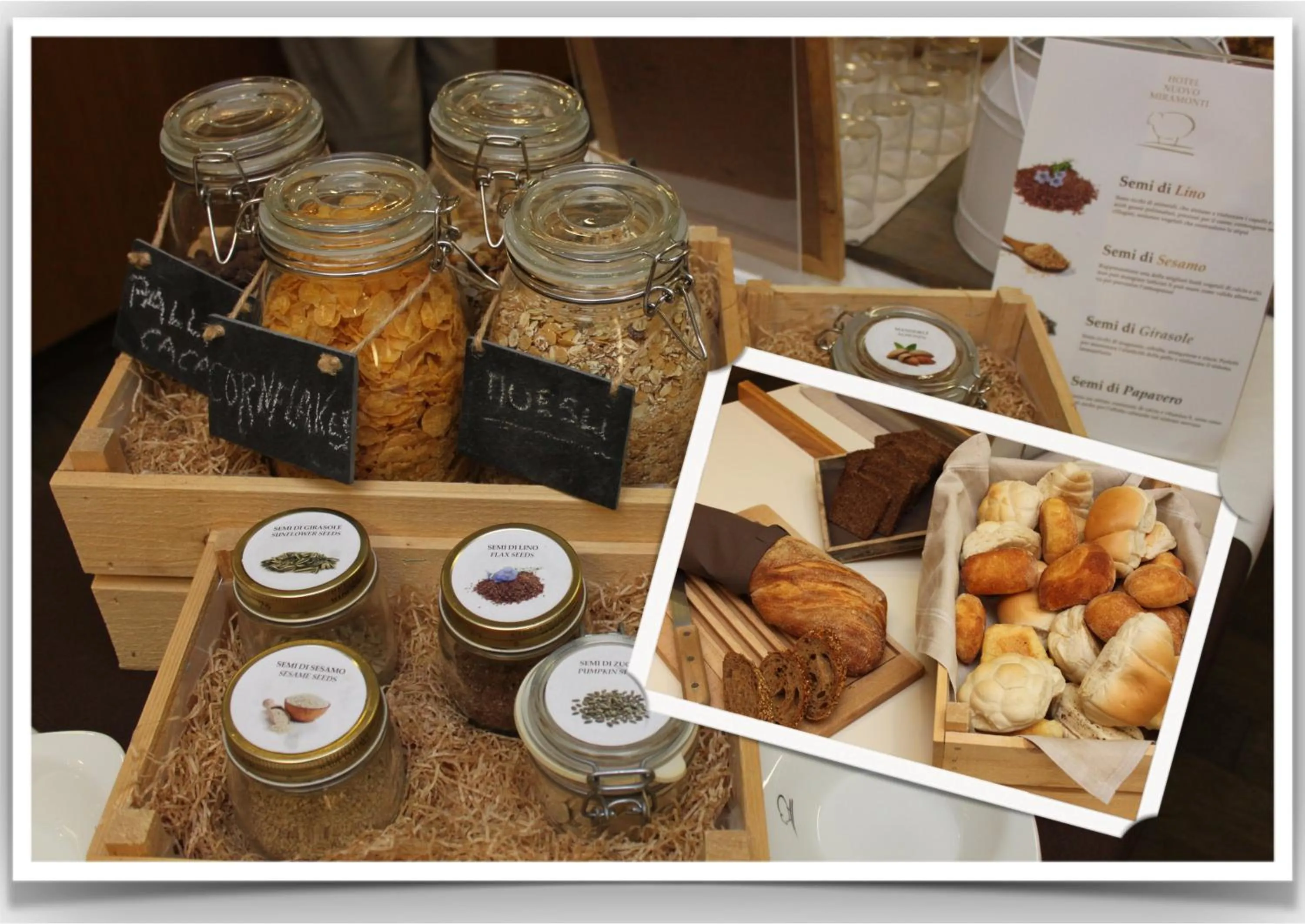 Food and drinks in Hotel Miramonti