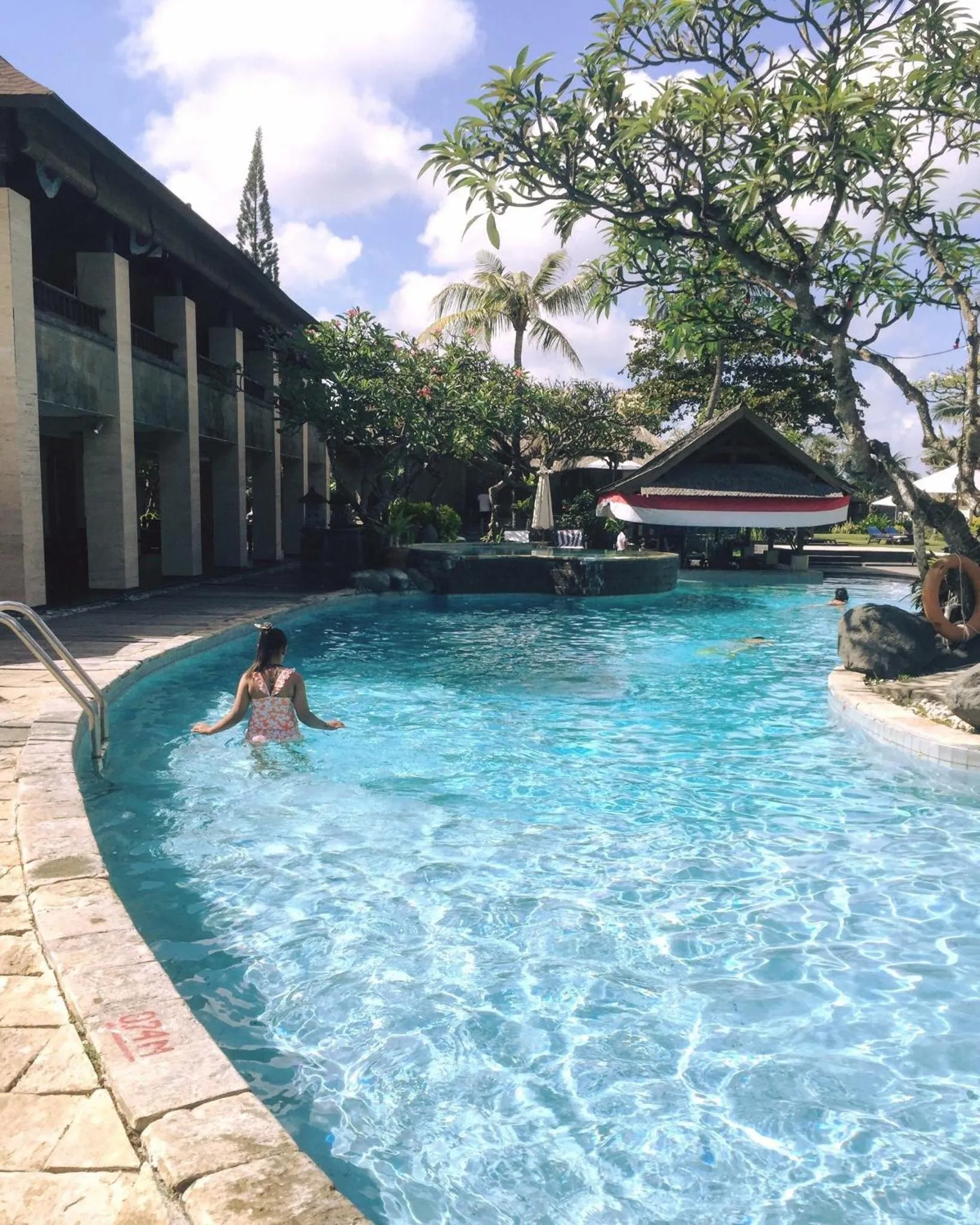 Pool view in Grand Balisani Suites Hotel