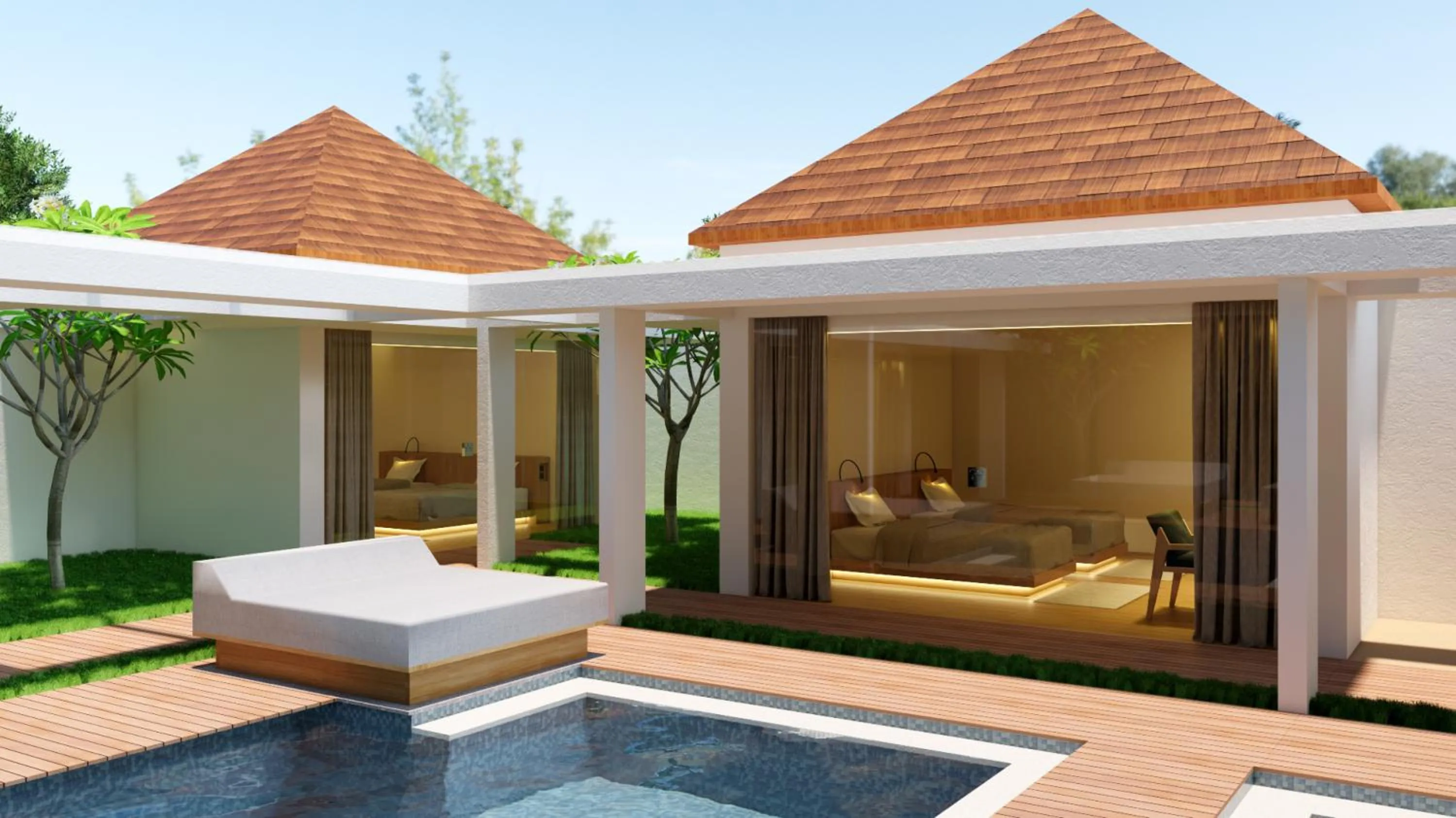 Swimming pool in Bvilla Spa