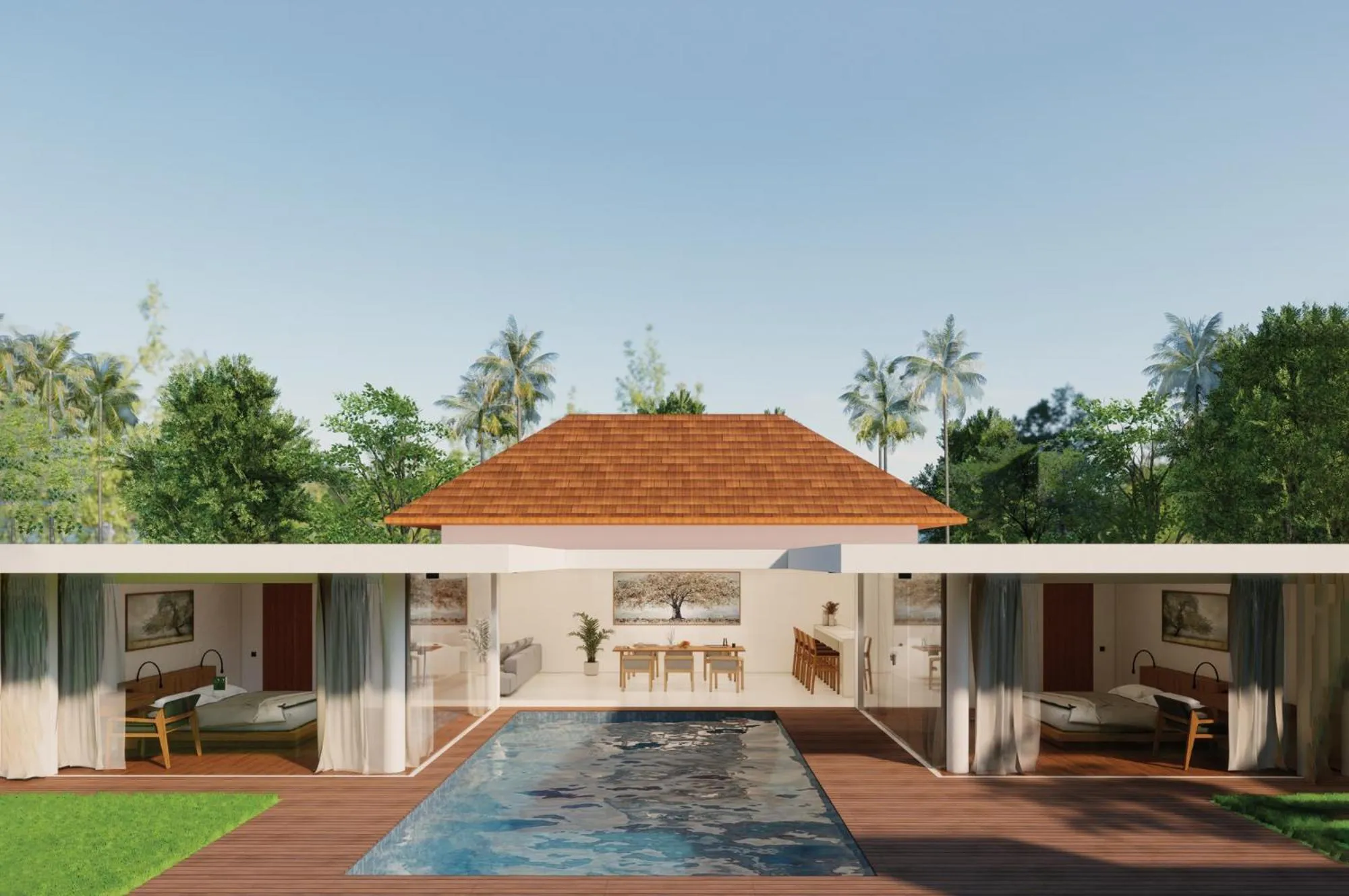 Two-Bedroom Villa with Private Pool in Bvilla Spa