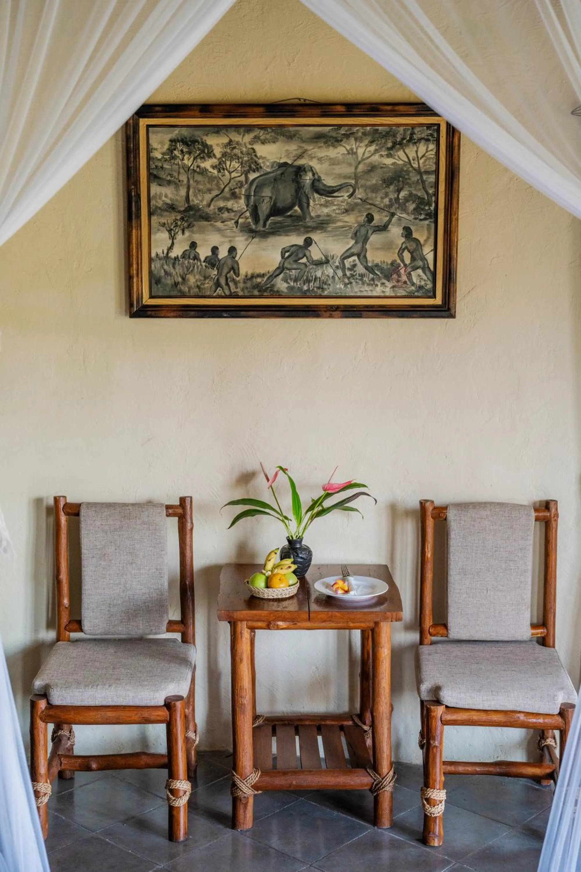 Seating area in Mara River Safari Lodge Bali