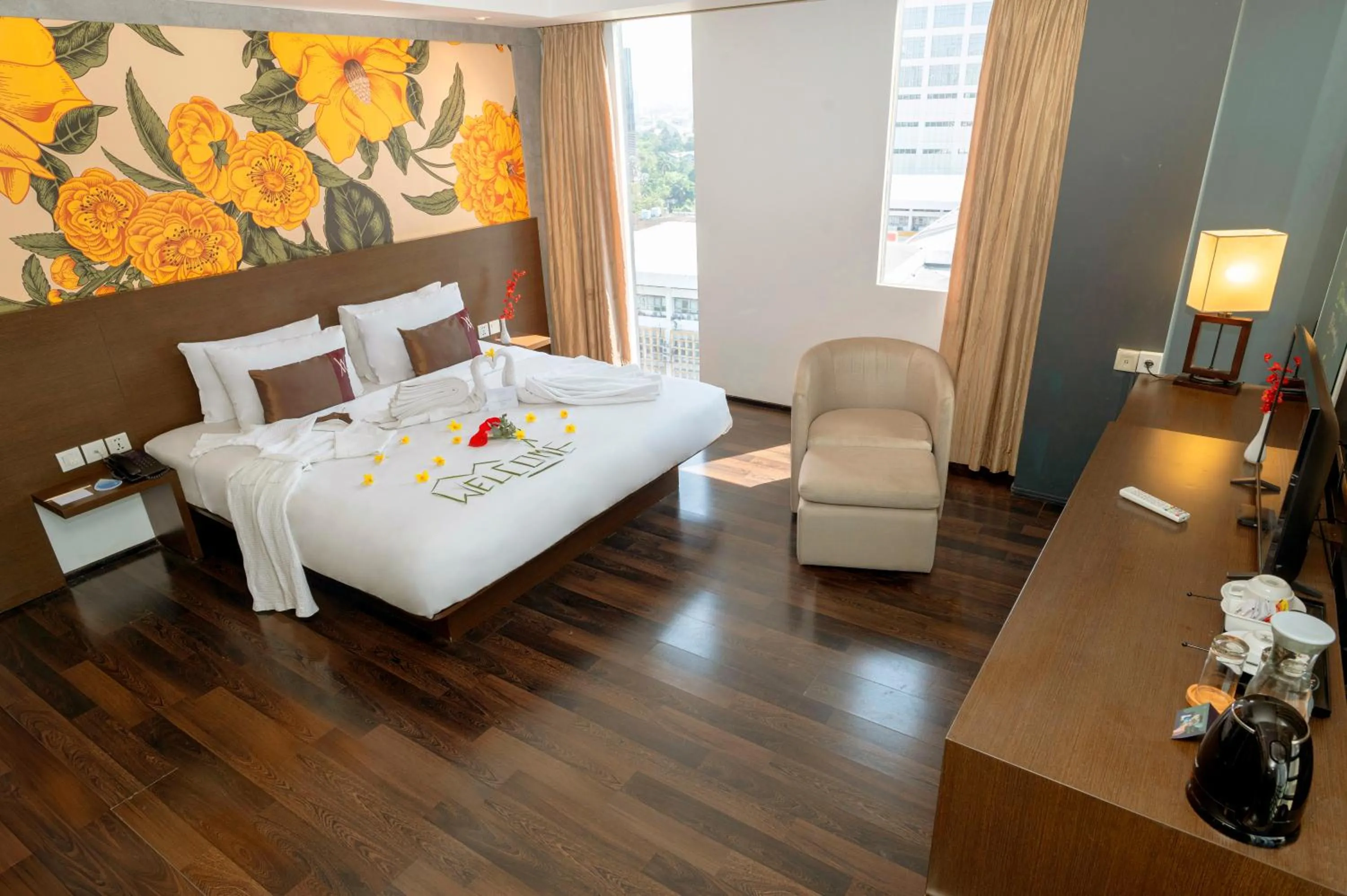 Bed in Akmani Hotel Jakarta