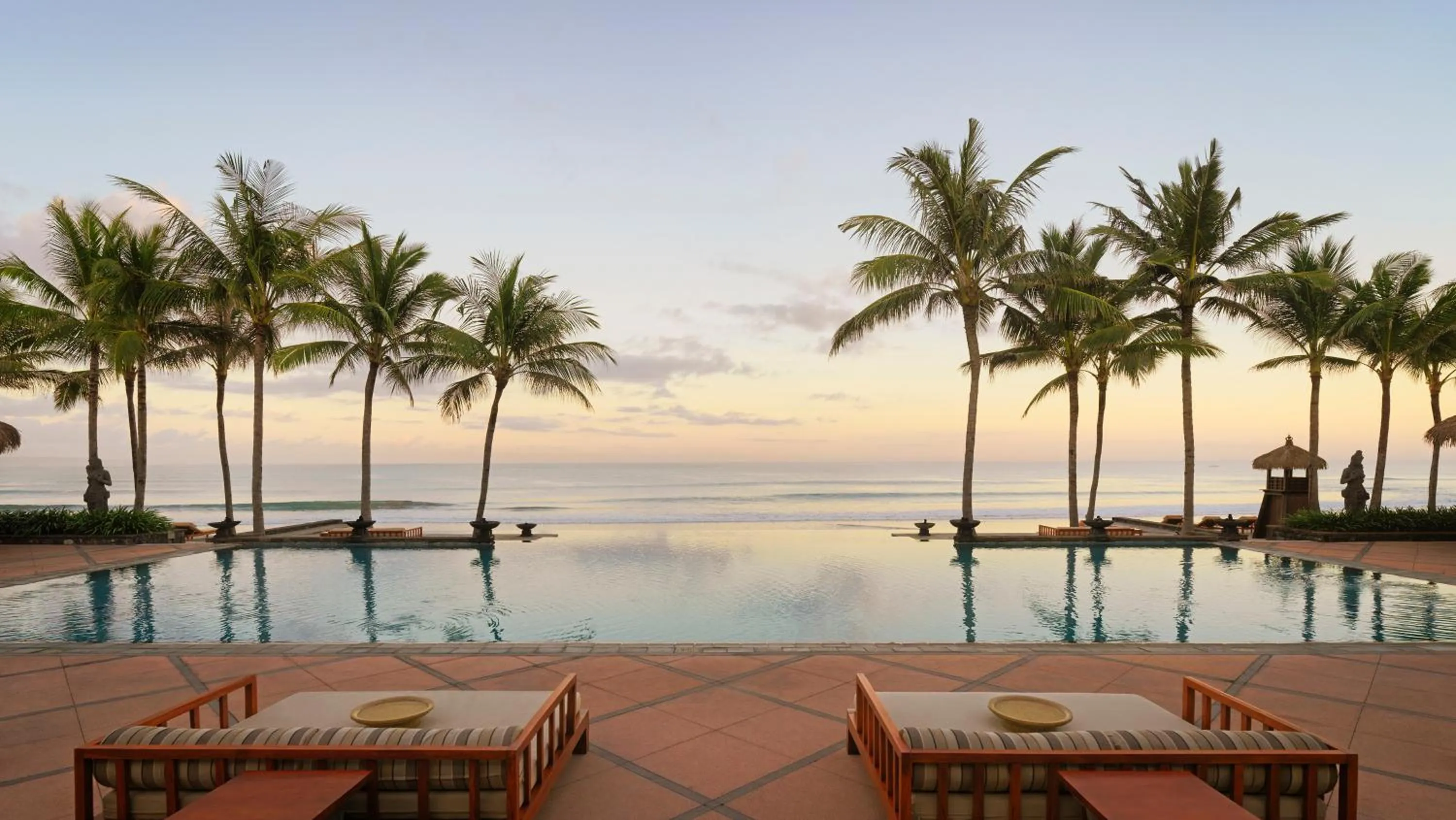 Pool view in The Legian Seminyak, Bali