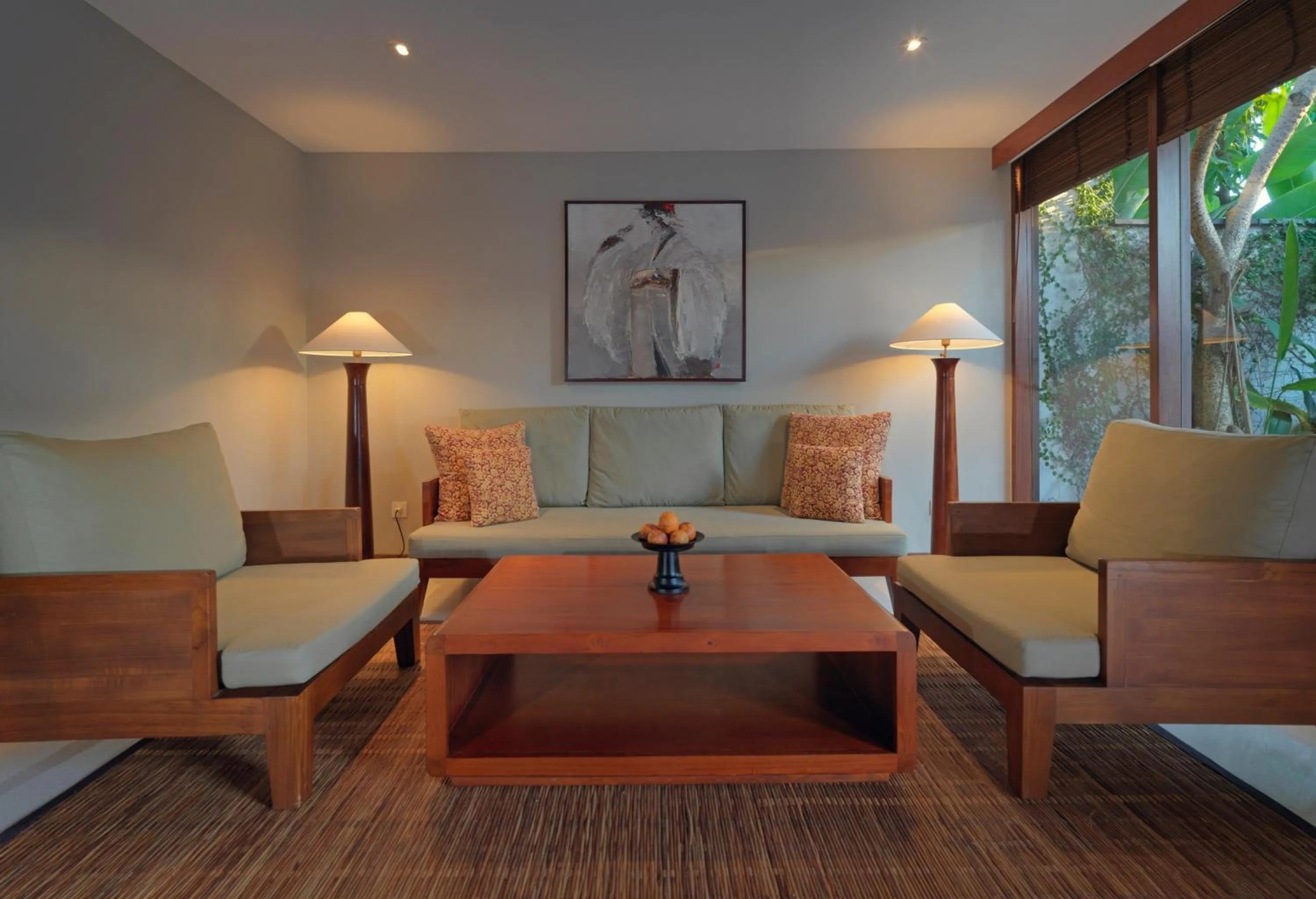 Seating area in The Legian Seminyak, Bali