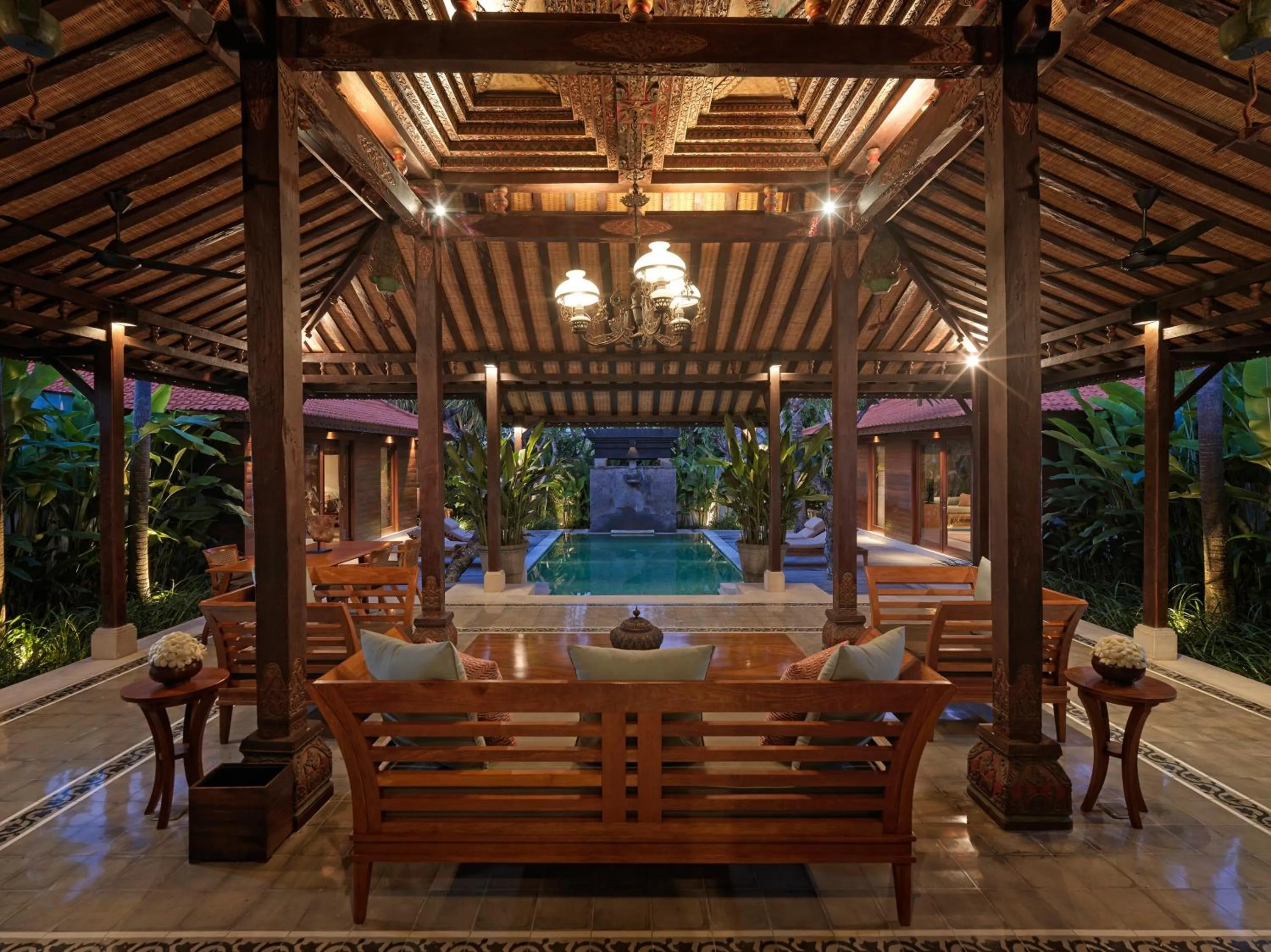 Seating area in The Legian Seminyak, Bali