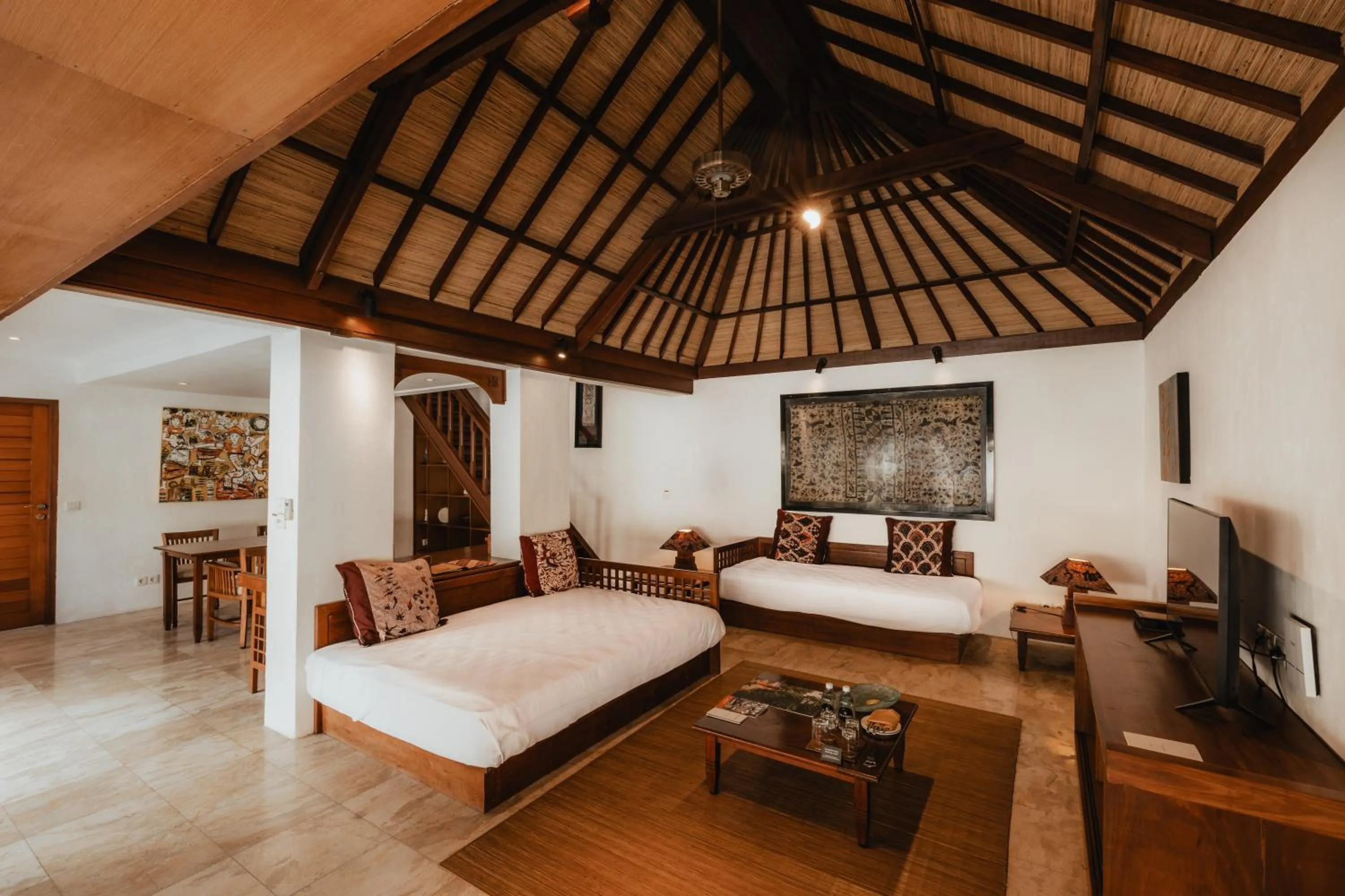 Living room, Bed in Jimbaran Puri, A Belmond Hotel, Bali