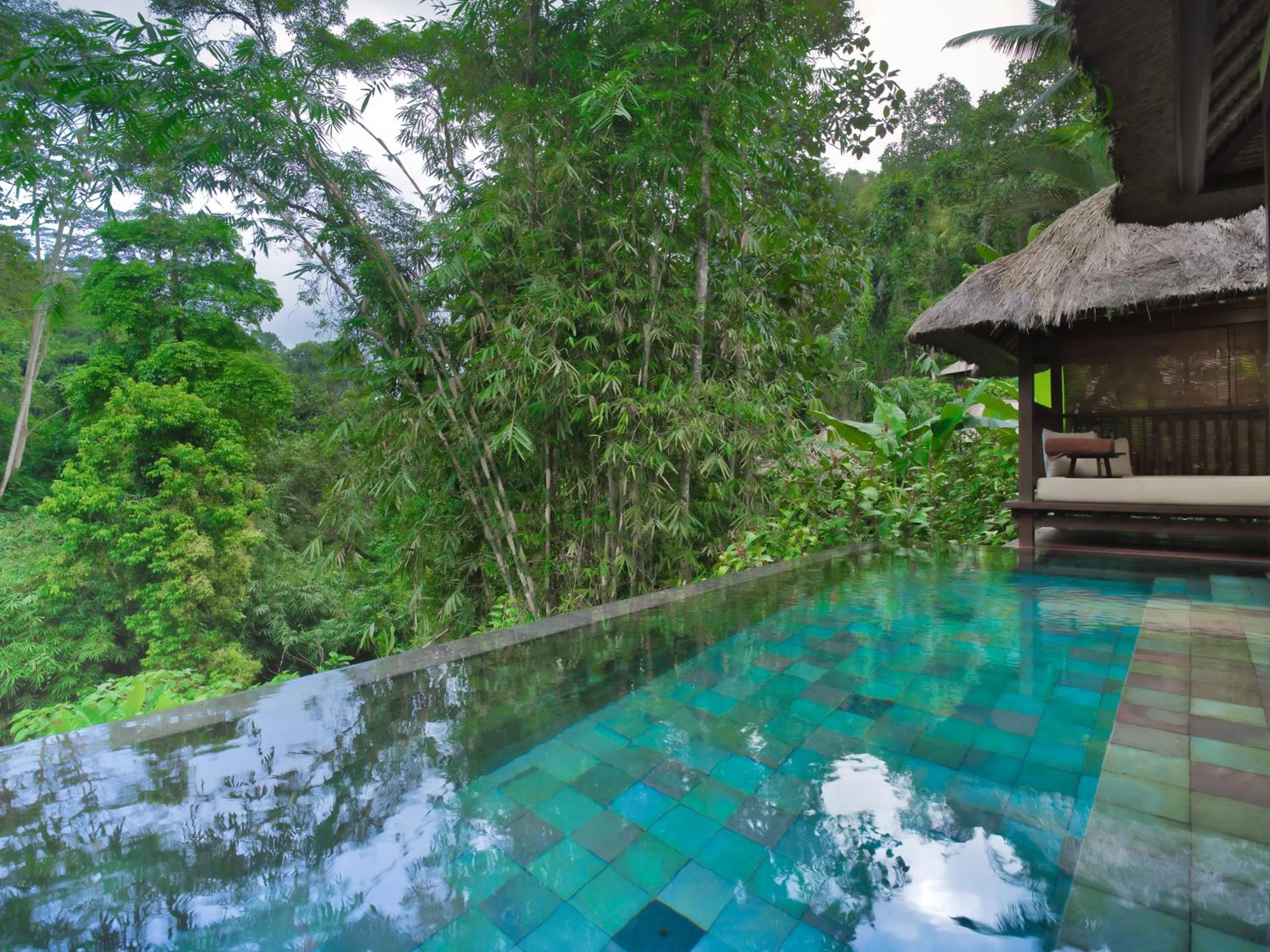 Pool view in Hanging Gardens of Bali