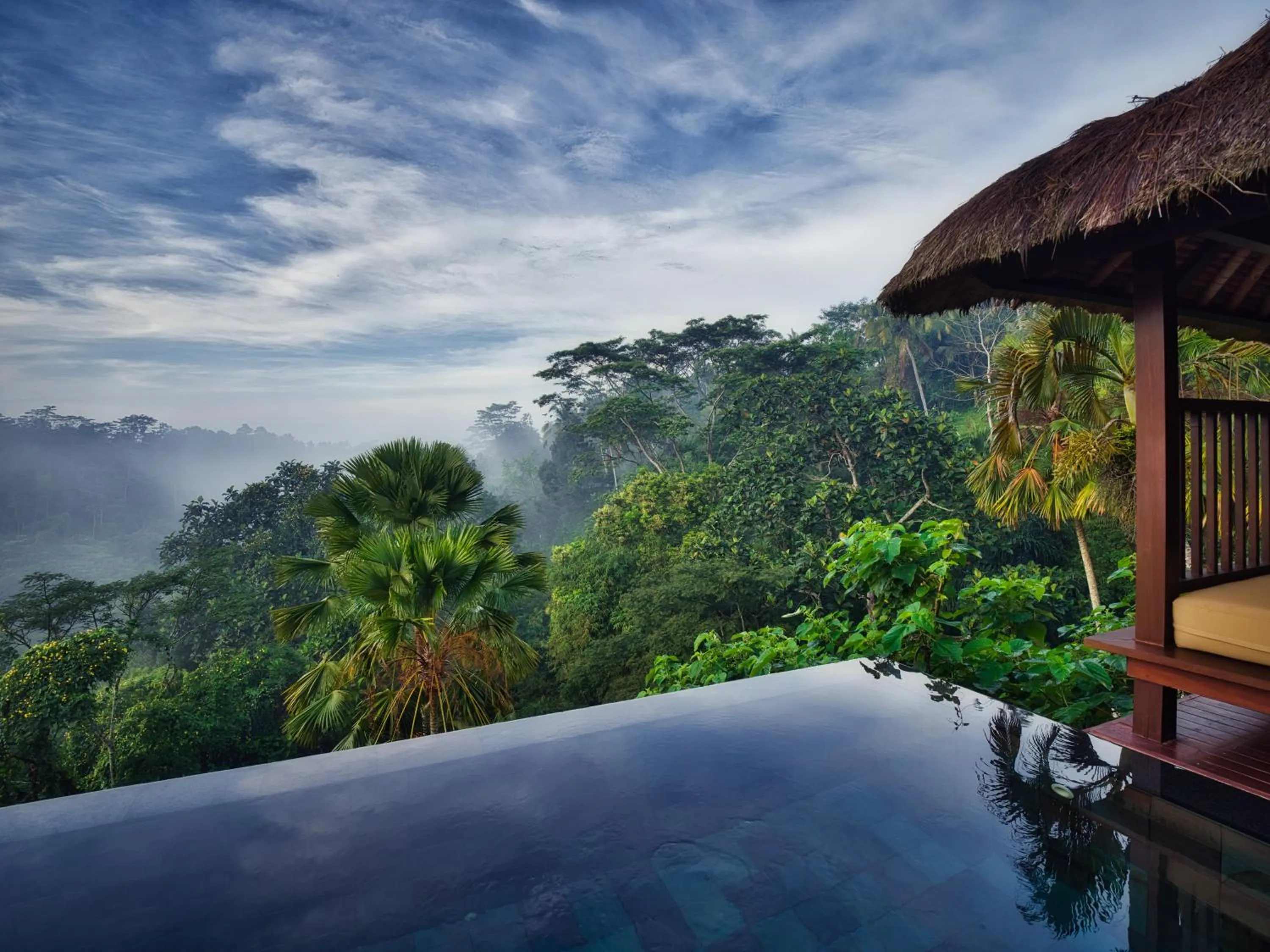 Swimming pool in Hanging Gardens of Bali