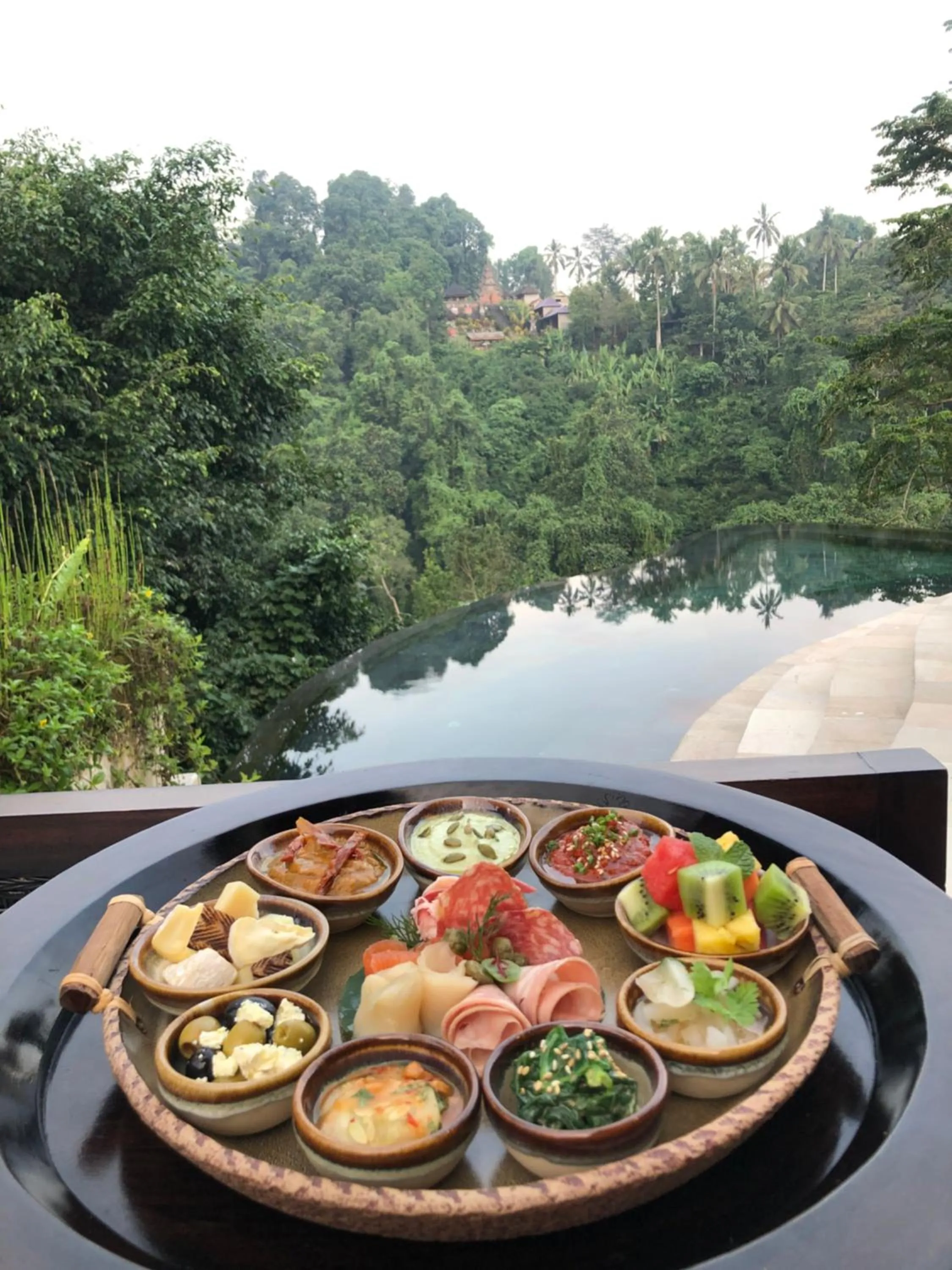 Breakfast in Hanging Gardens of Bali