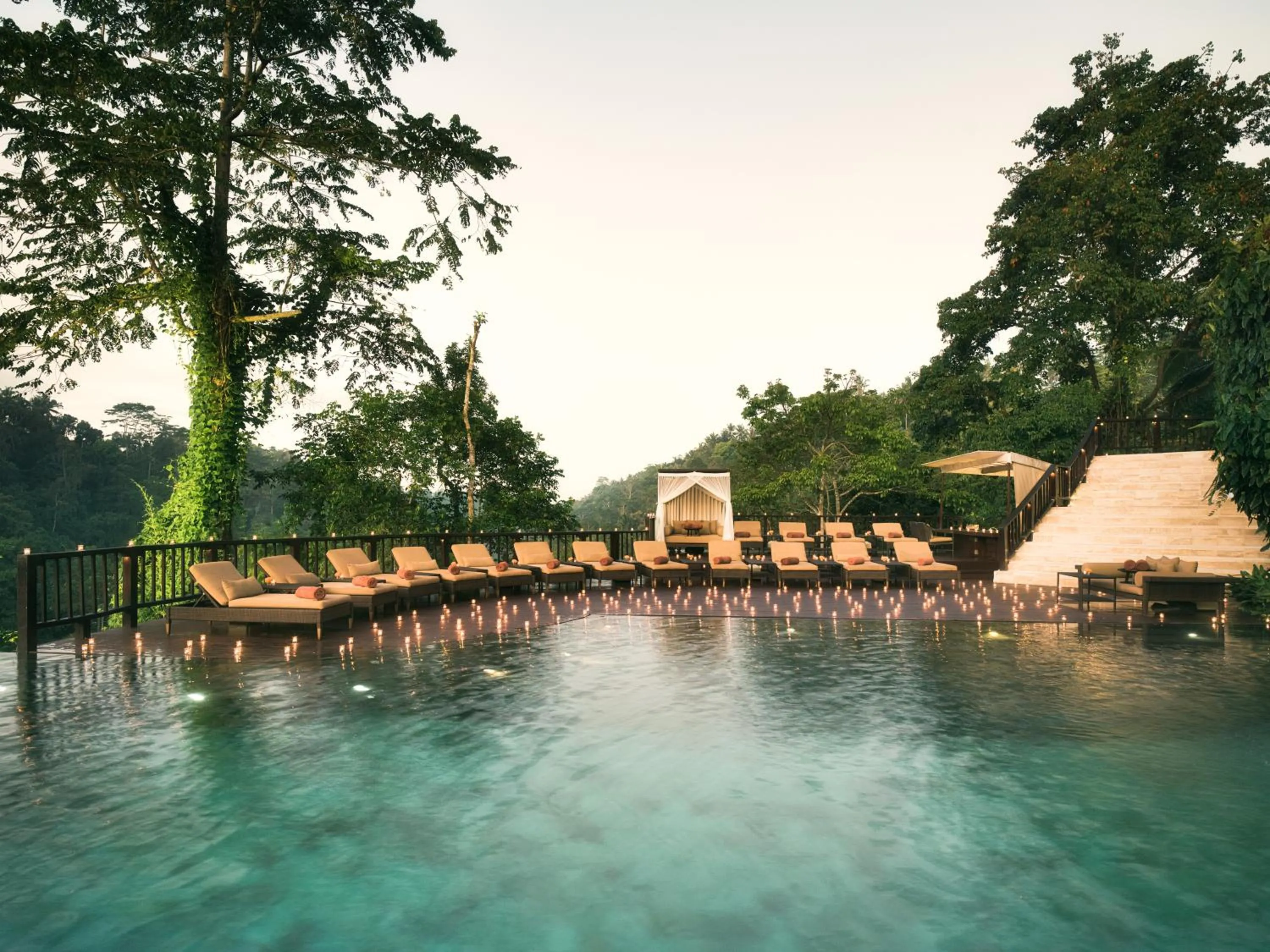 Pool view in Hanging Gardens of Bali
