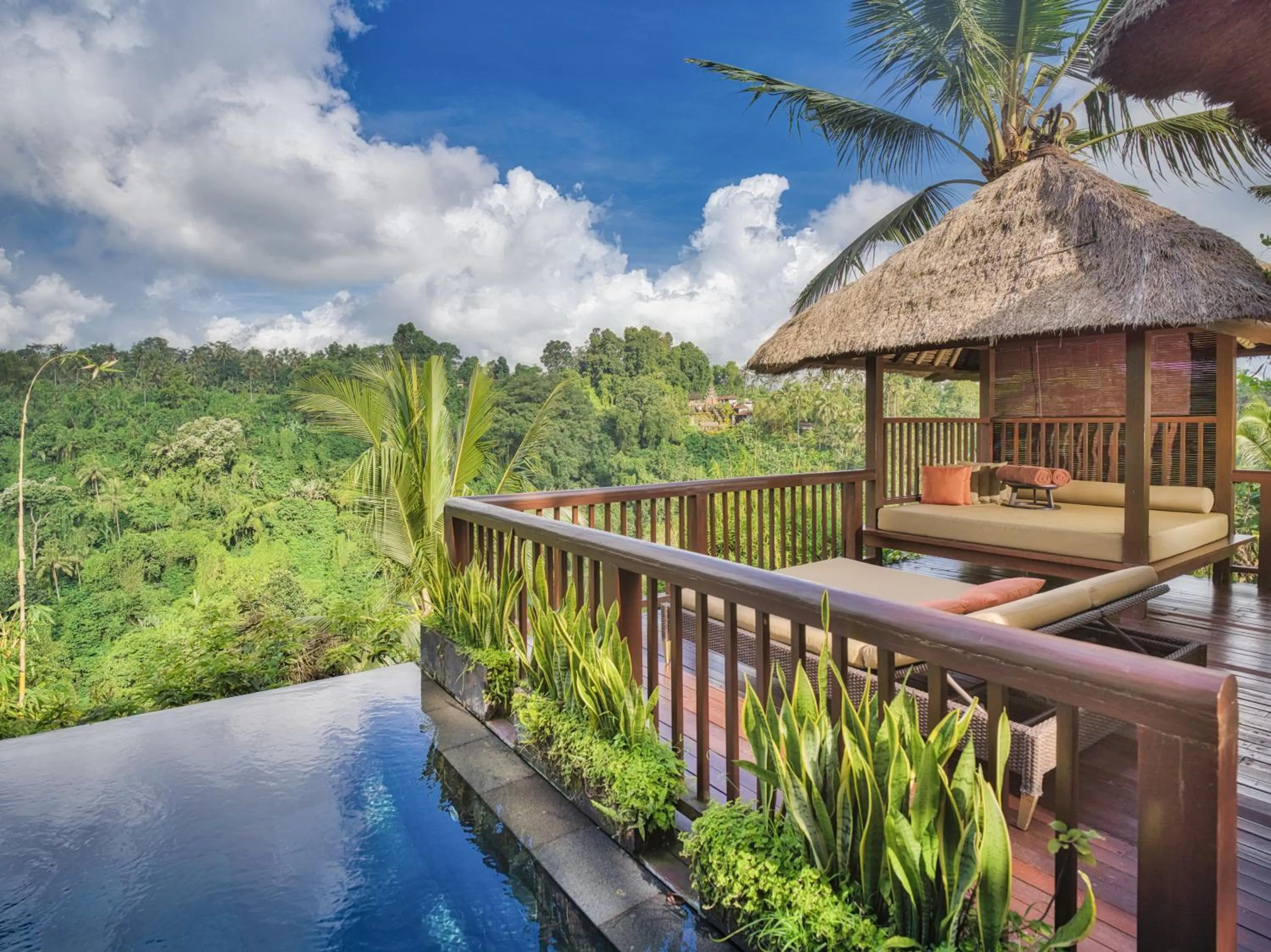 Natural landscape in Hanging Gardens of Bali