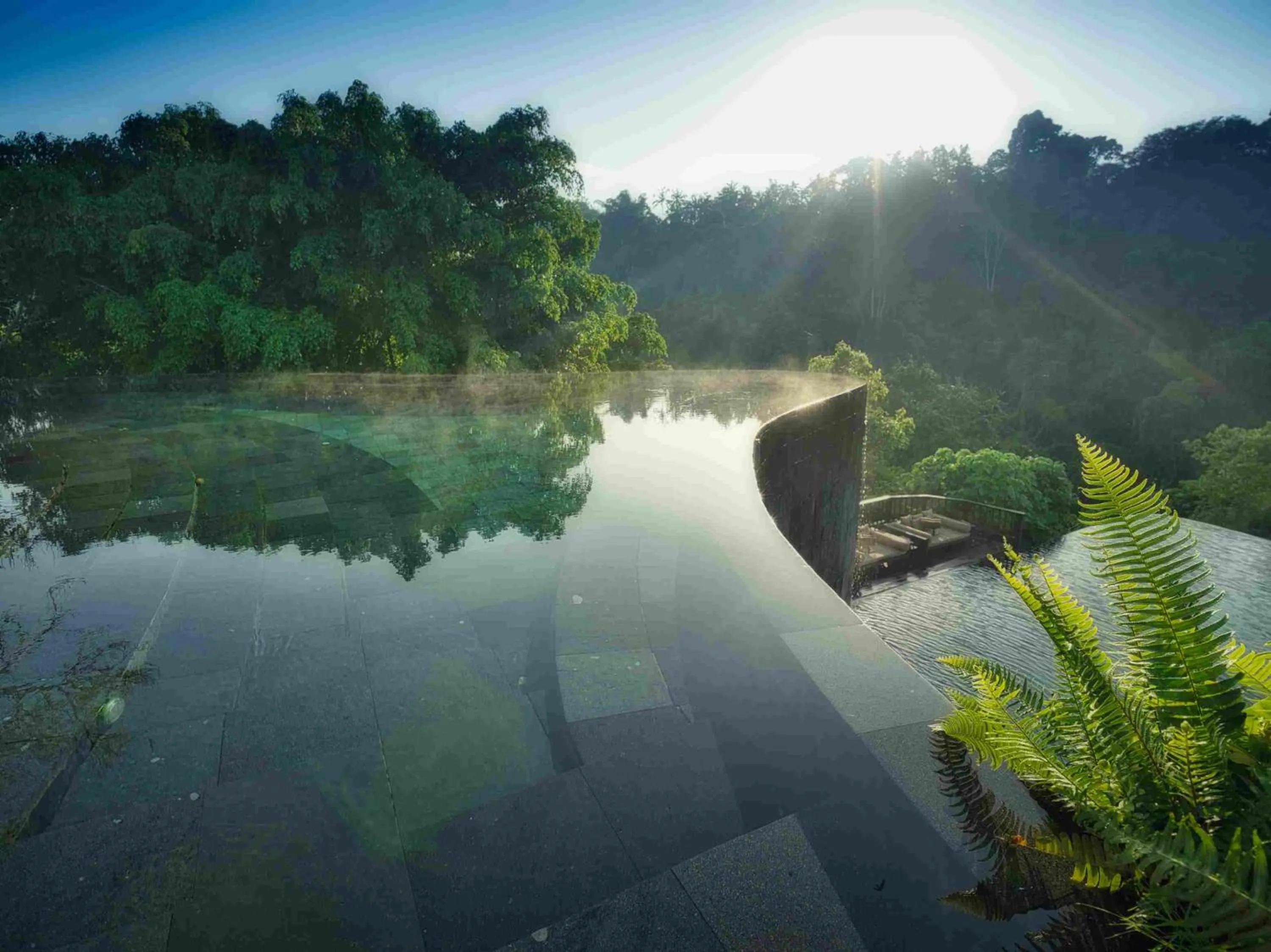 Swimming pool in Hanging Gardens of Bali