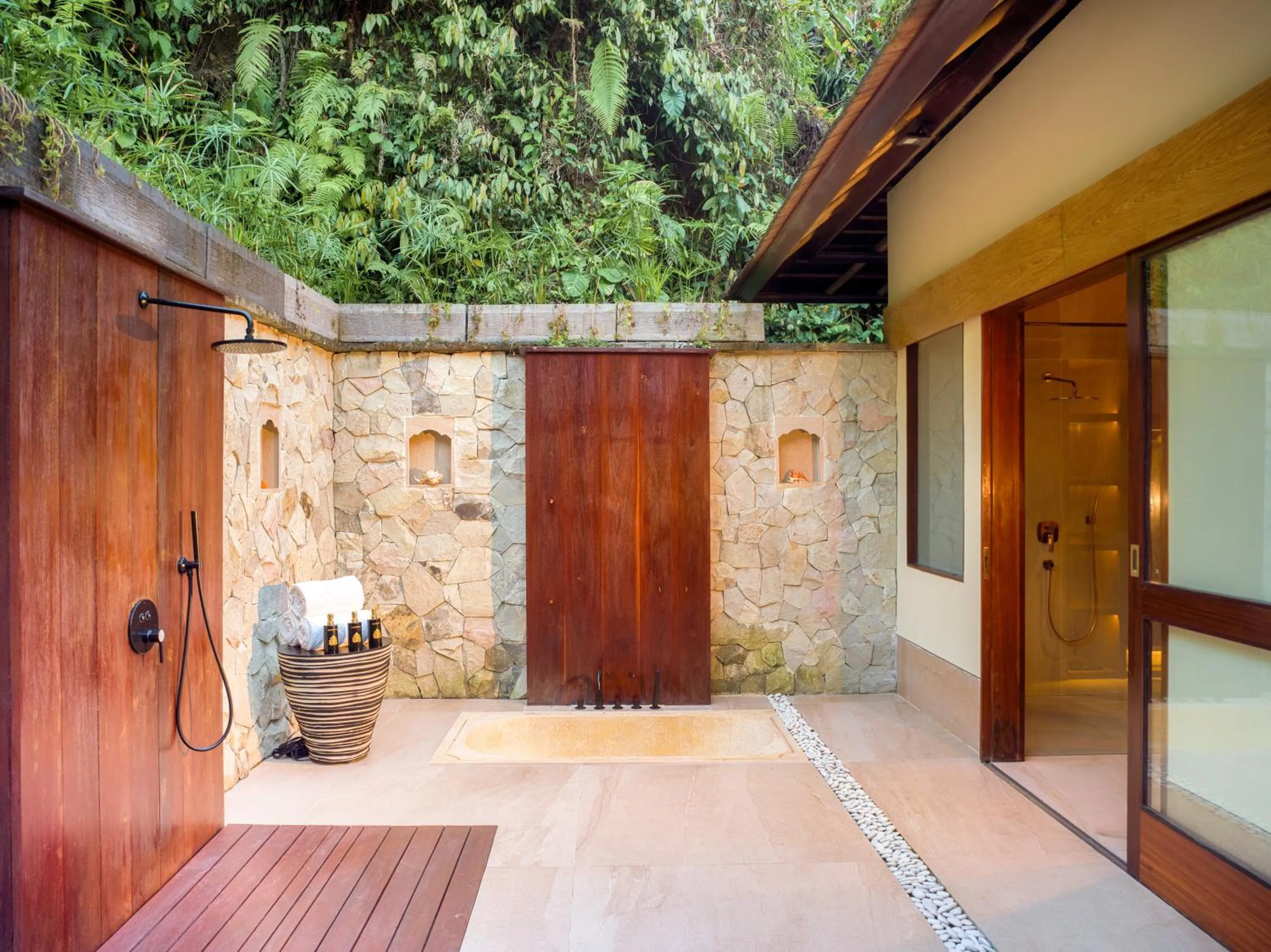 Open Air Bath in Hanging Gardens of Bali