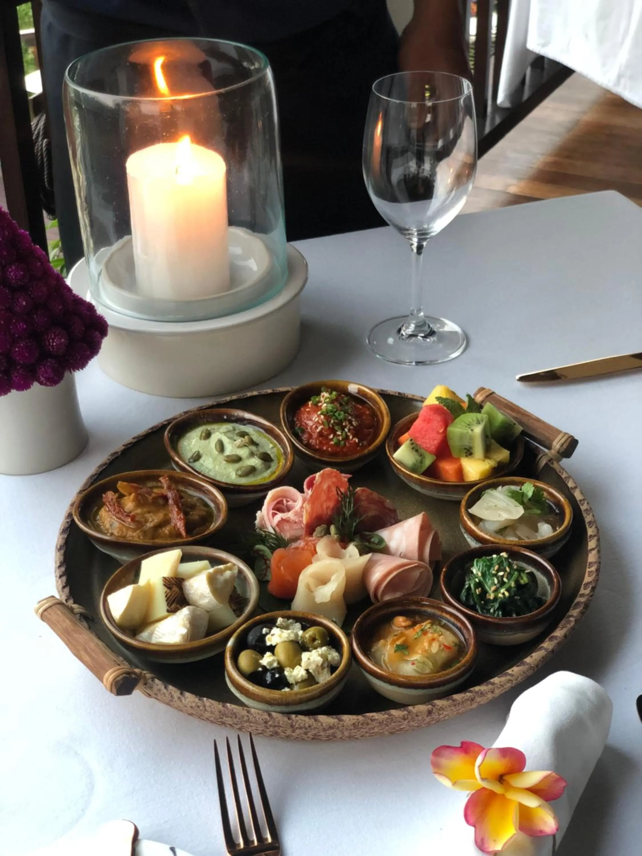 Breakfast in Hanging Gardens of Bali