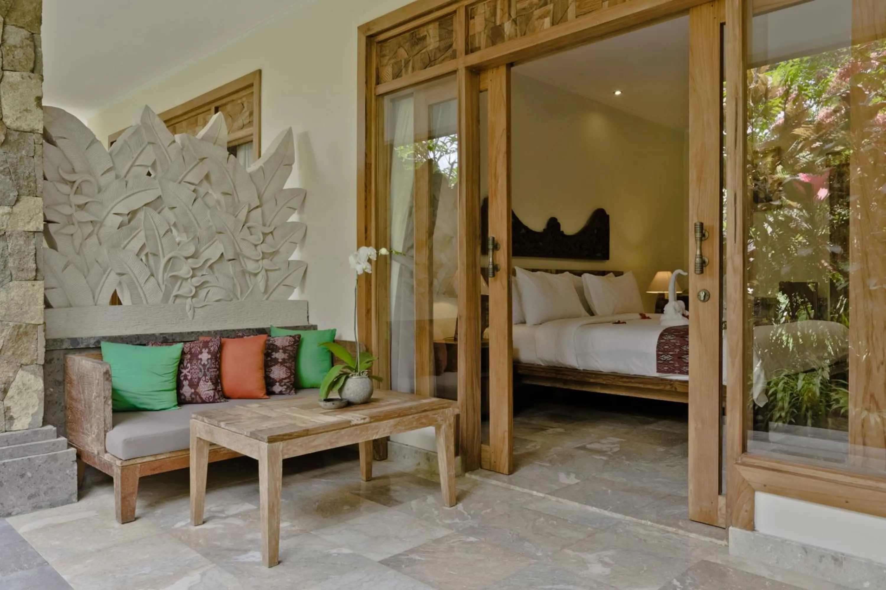 Facade/entrance, Bed in Sri Ratih Cottages, CHSE Certified