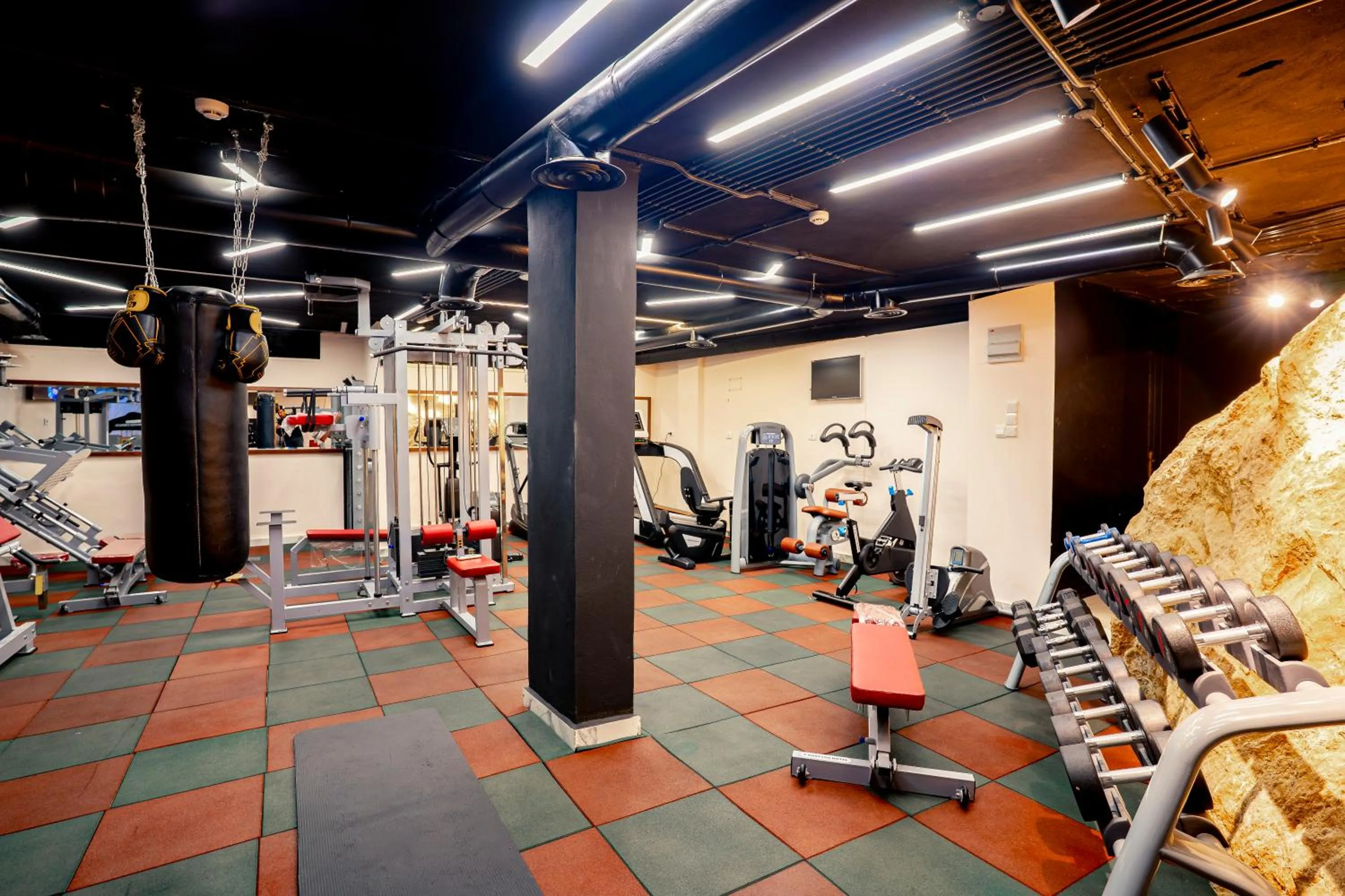 Fitness centre/facilities in P Quattro Relax Hotel