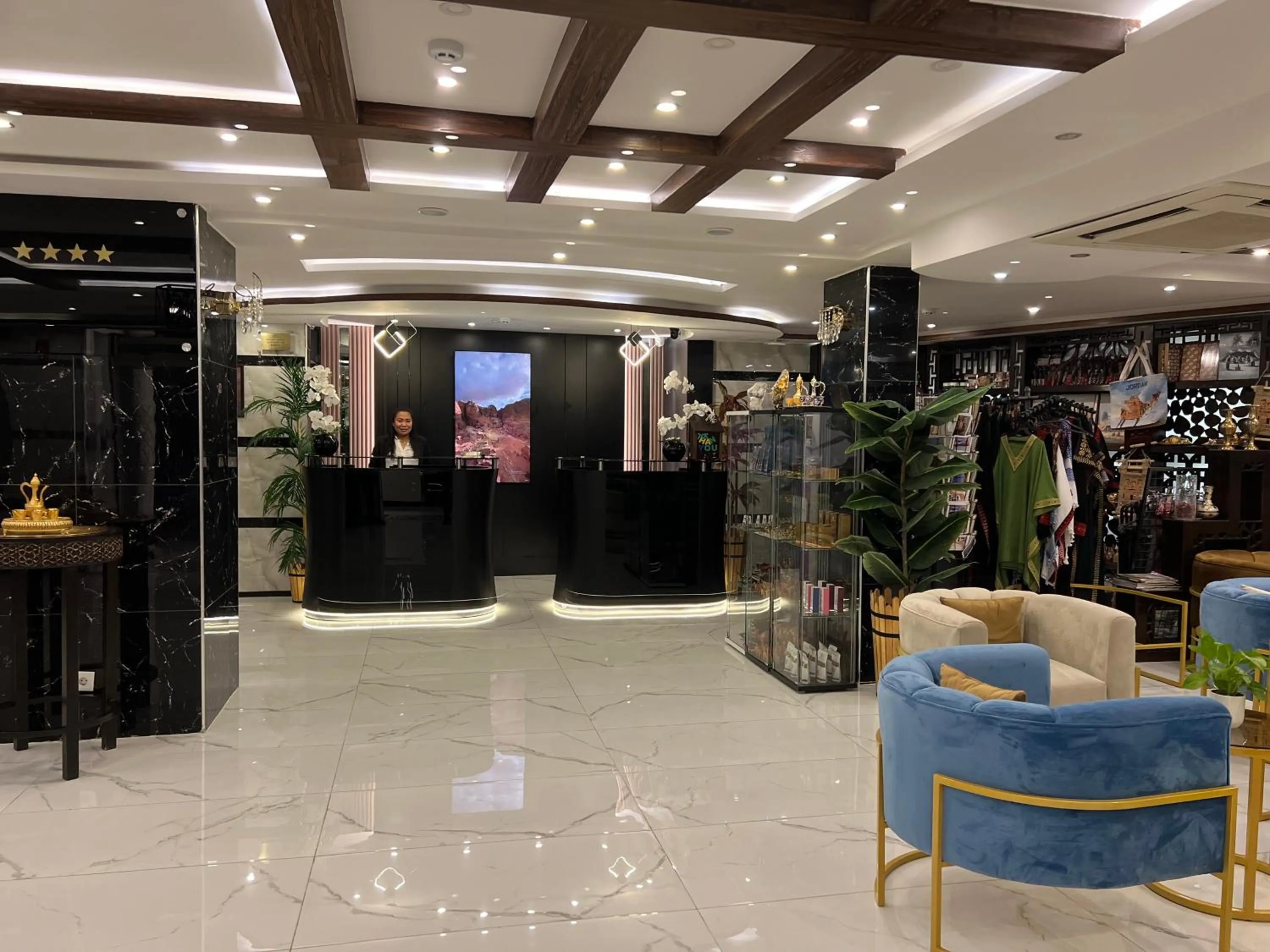 Lobby or reception in P Quattro Relax Hotel