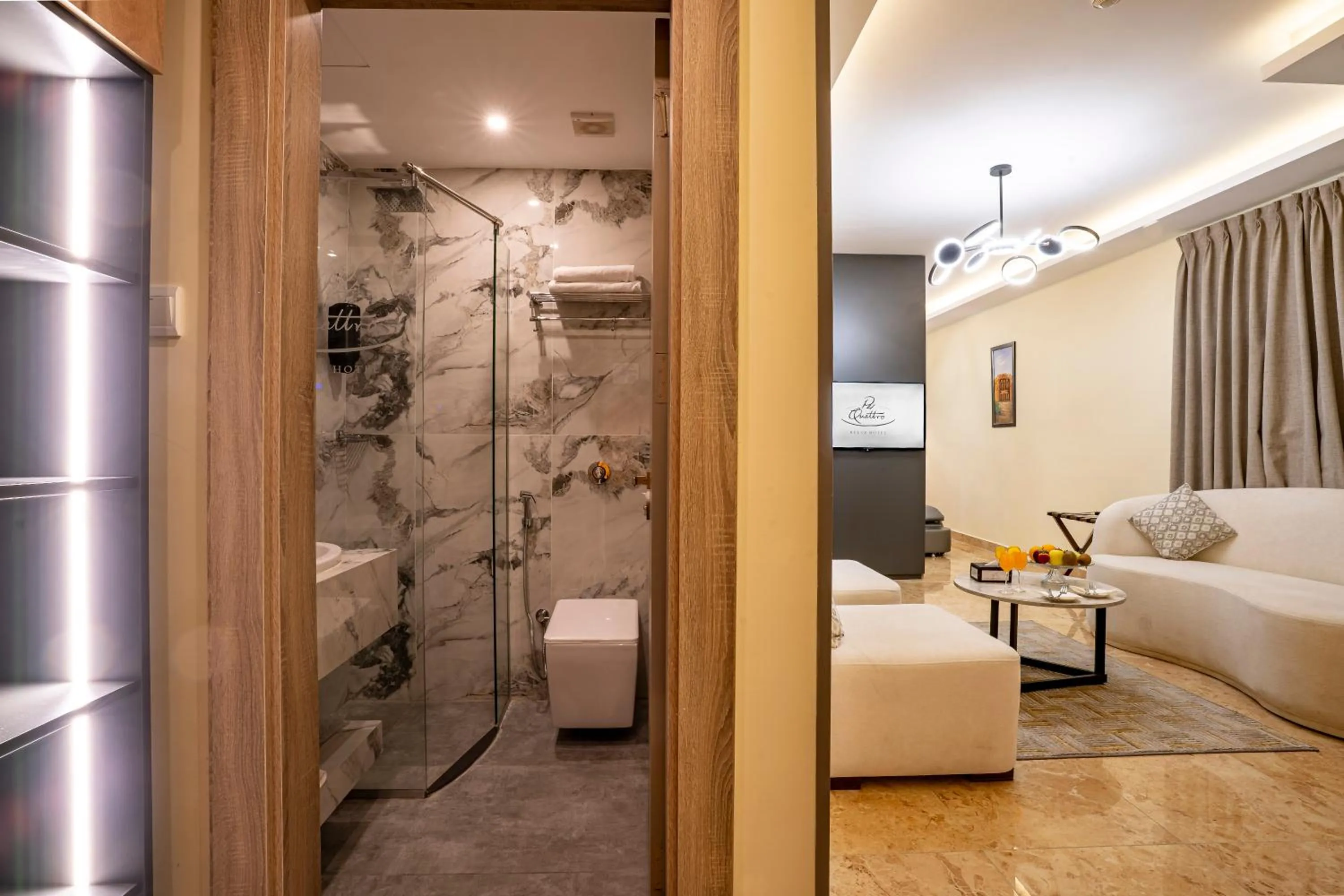 Shower in P Quattro Relax Hotel