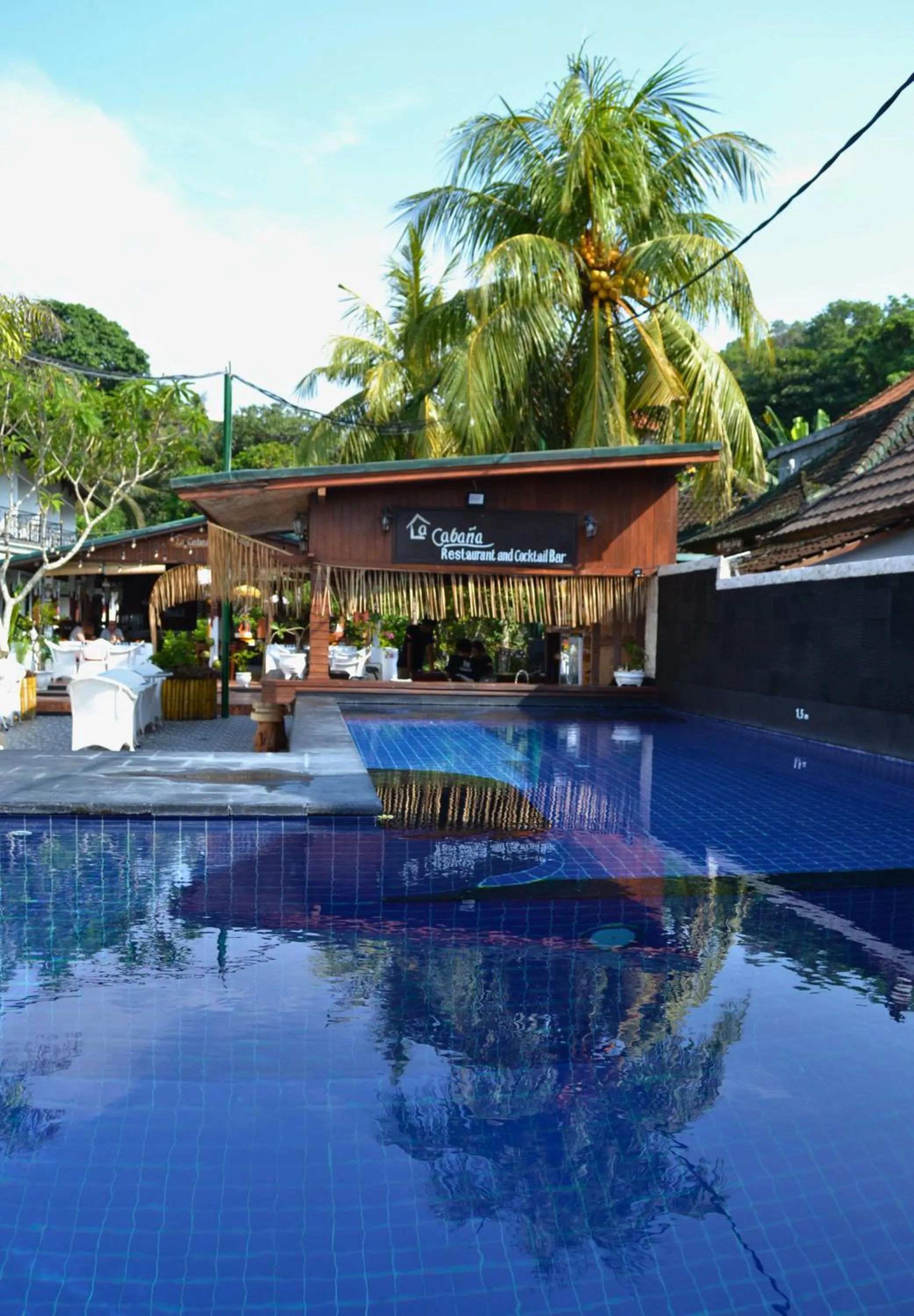 Pool view in Absolute Scuba Bali Dive Resort