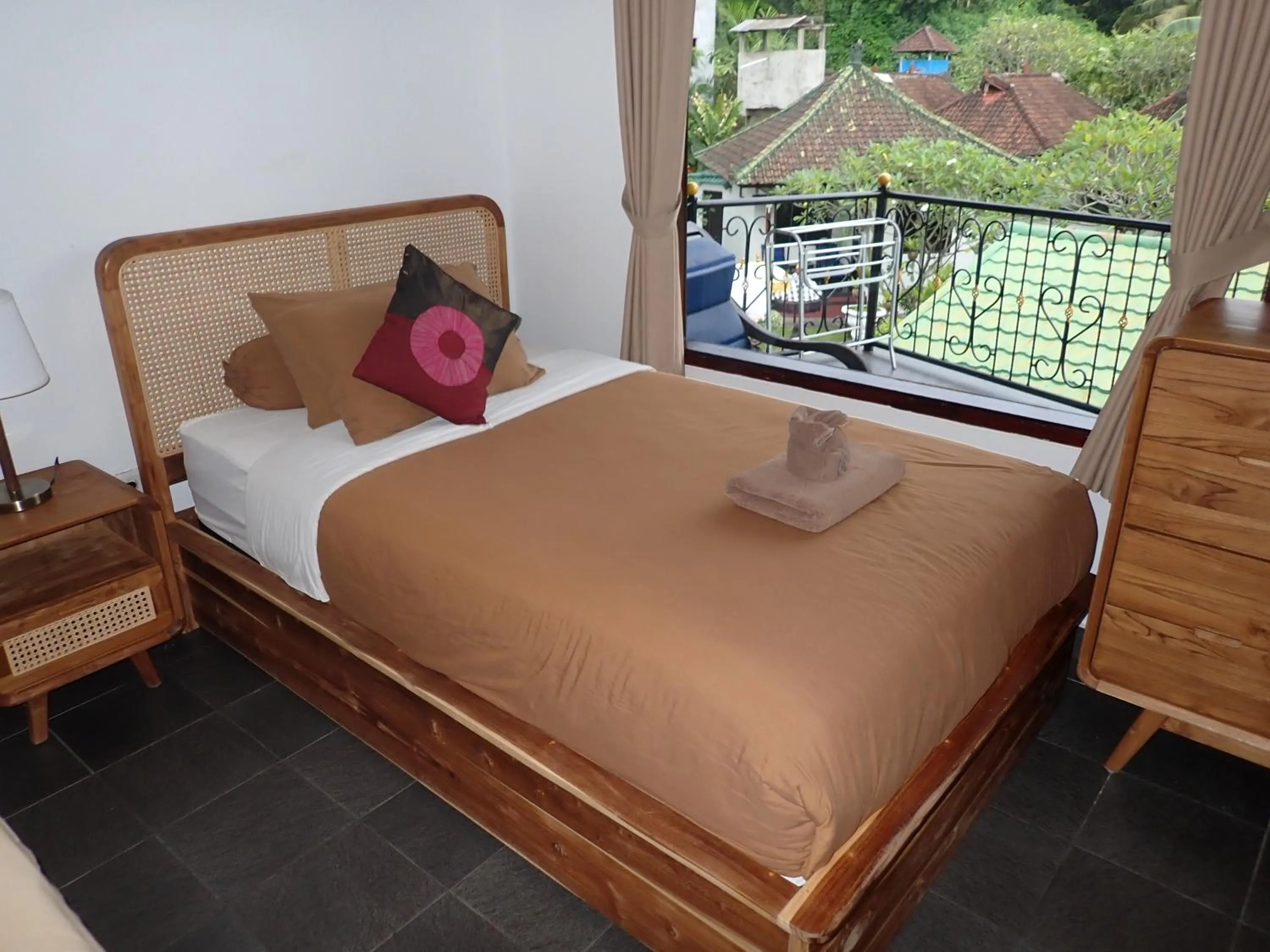 Bed in Absolute Scuba Bali Dive Resort