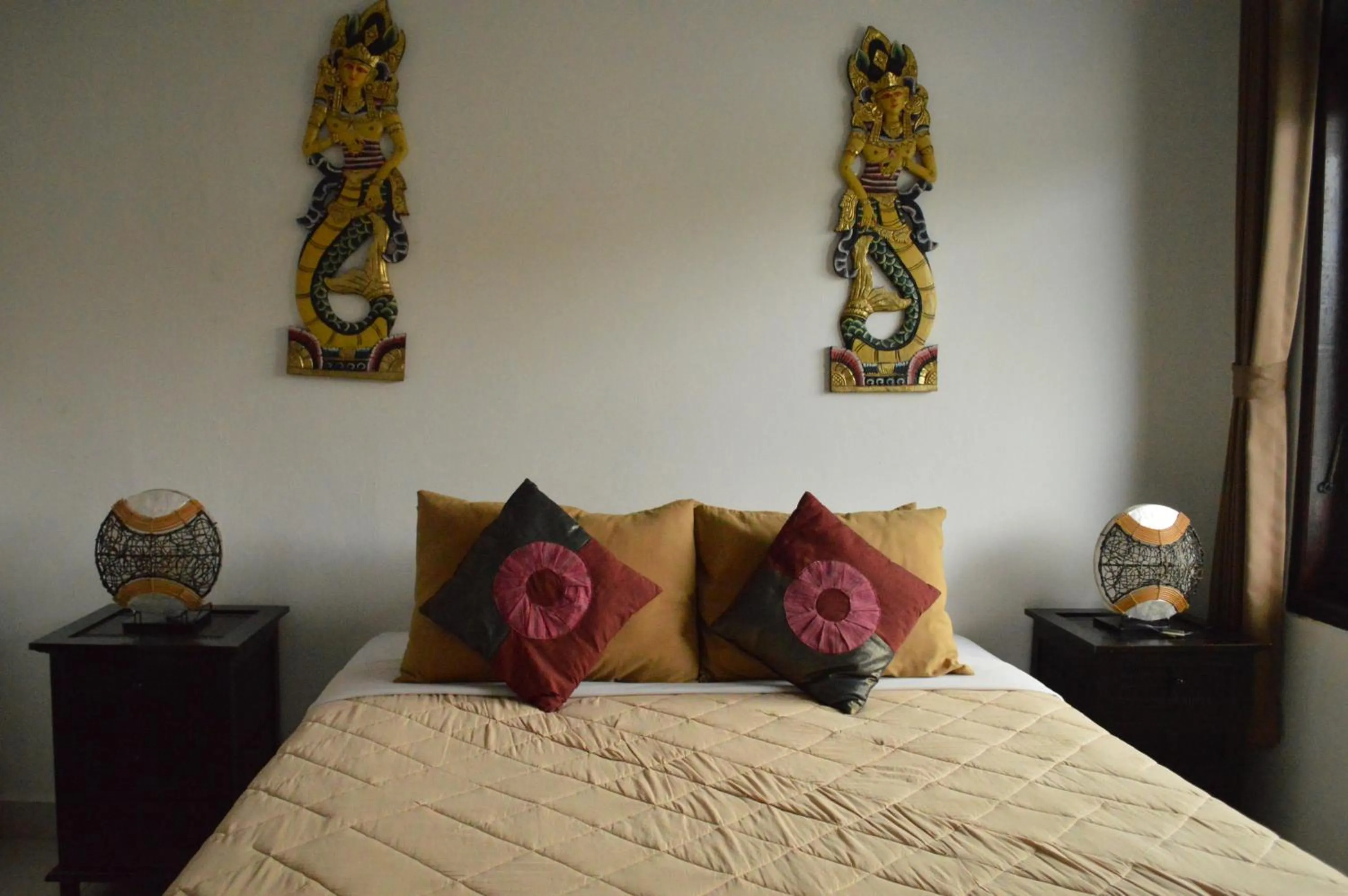 Bed in Absolute Scuba Bali Dive Resort