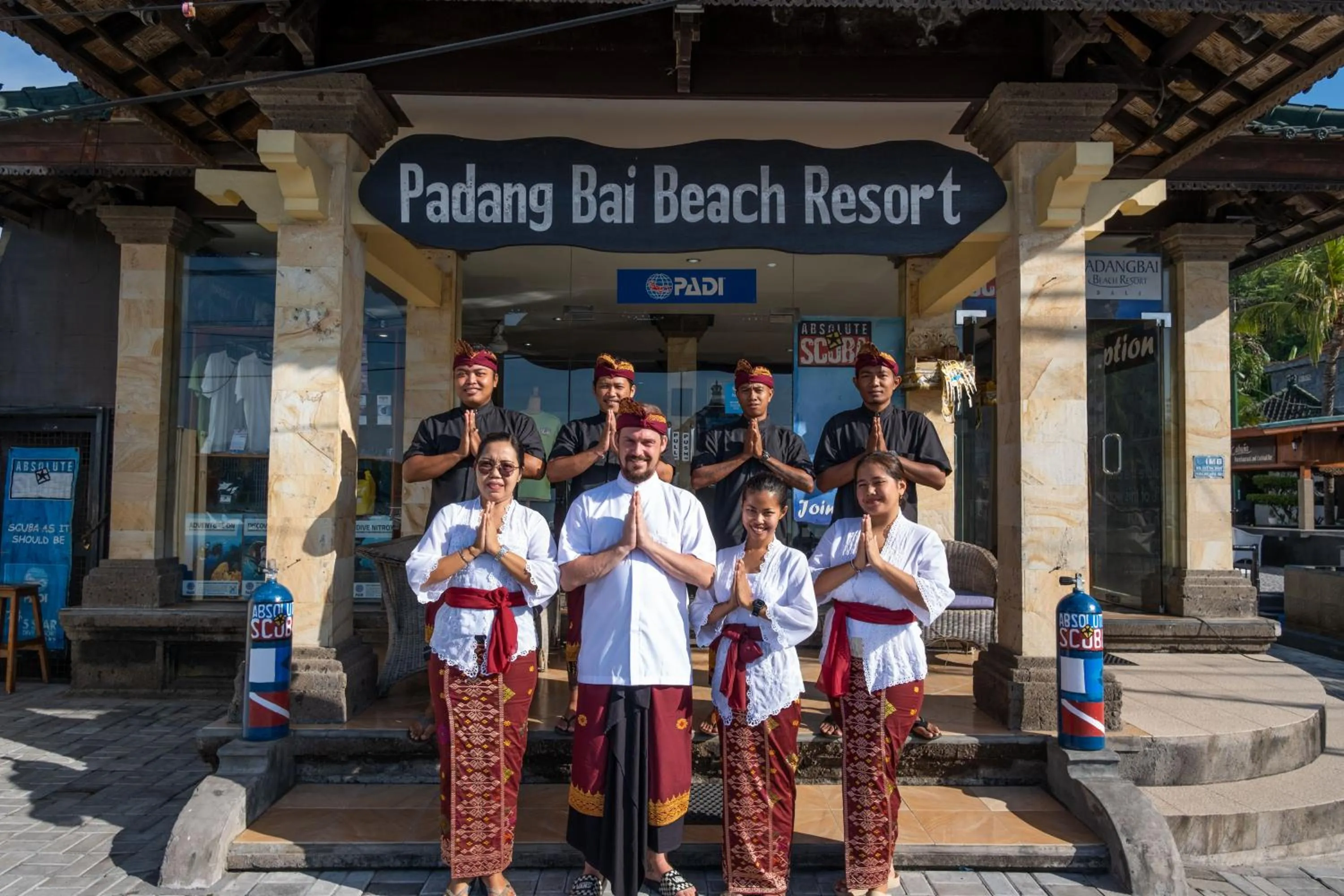 Staff in Absolute Scuba Bali Dive Resort