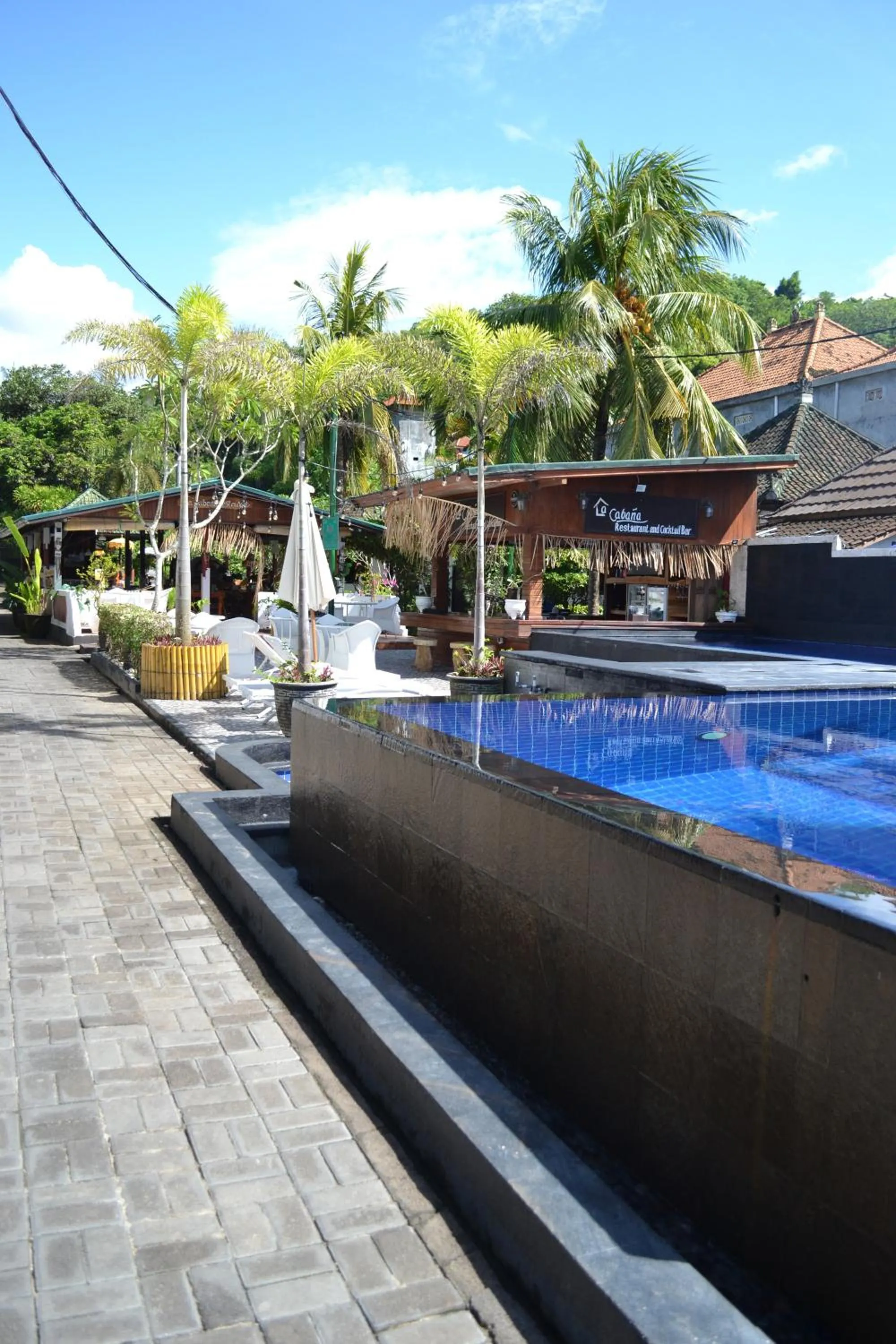 Pool view in Absolute Scuba Bali Dive Resort