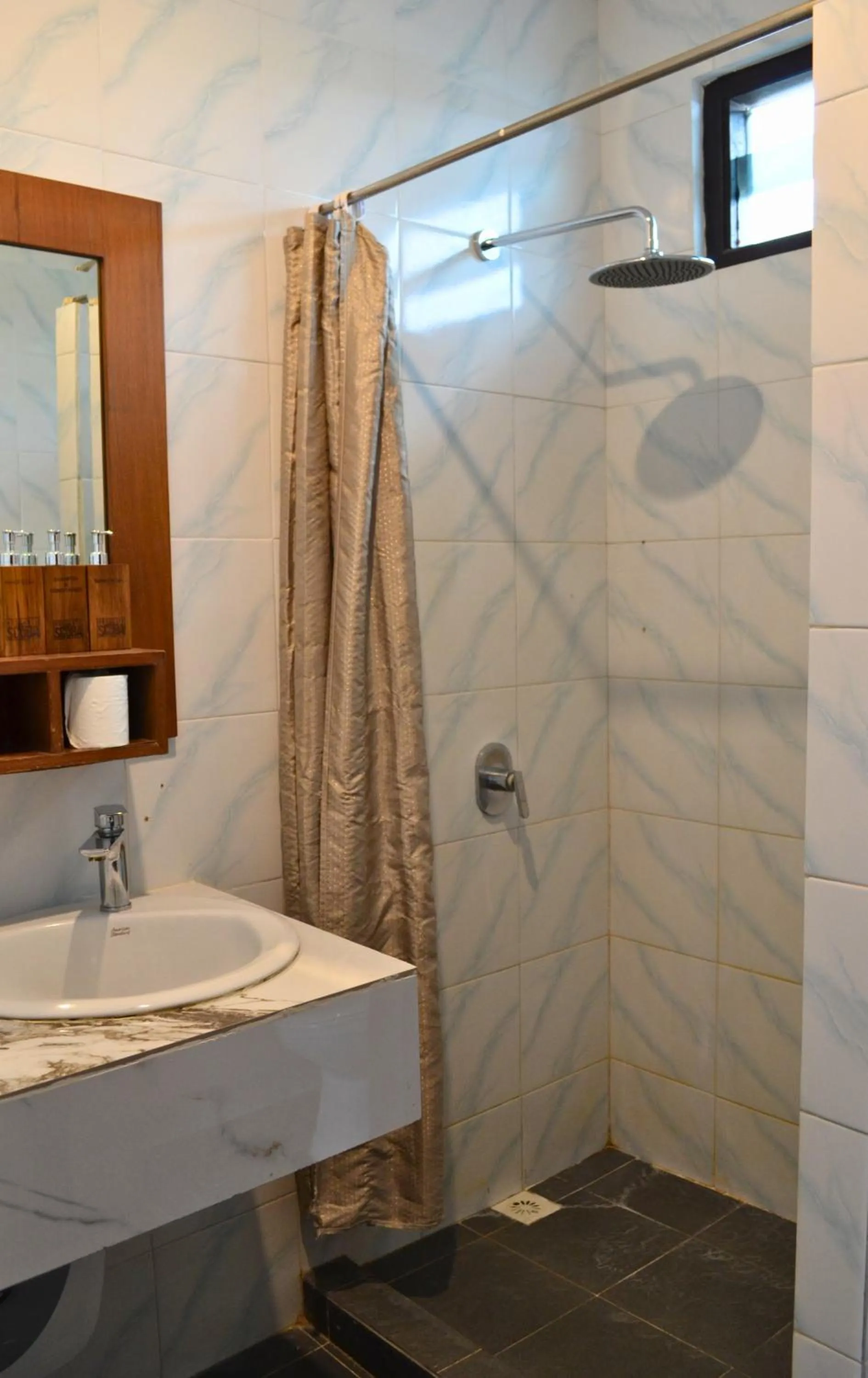 Shower in Absolute Scuba Bali Dive Resort