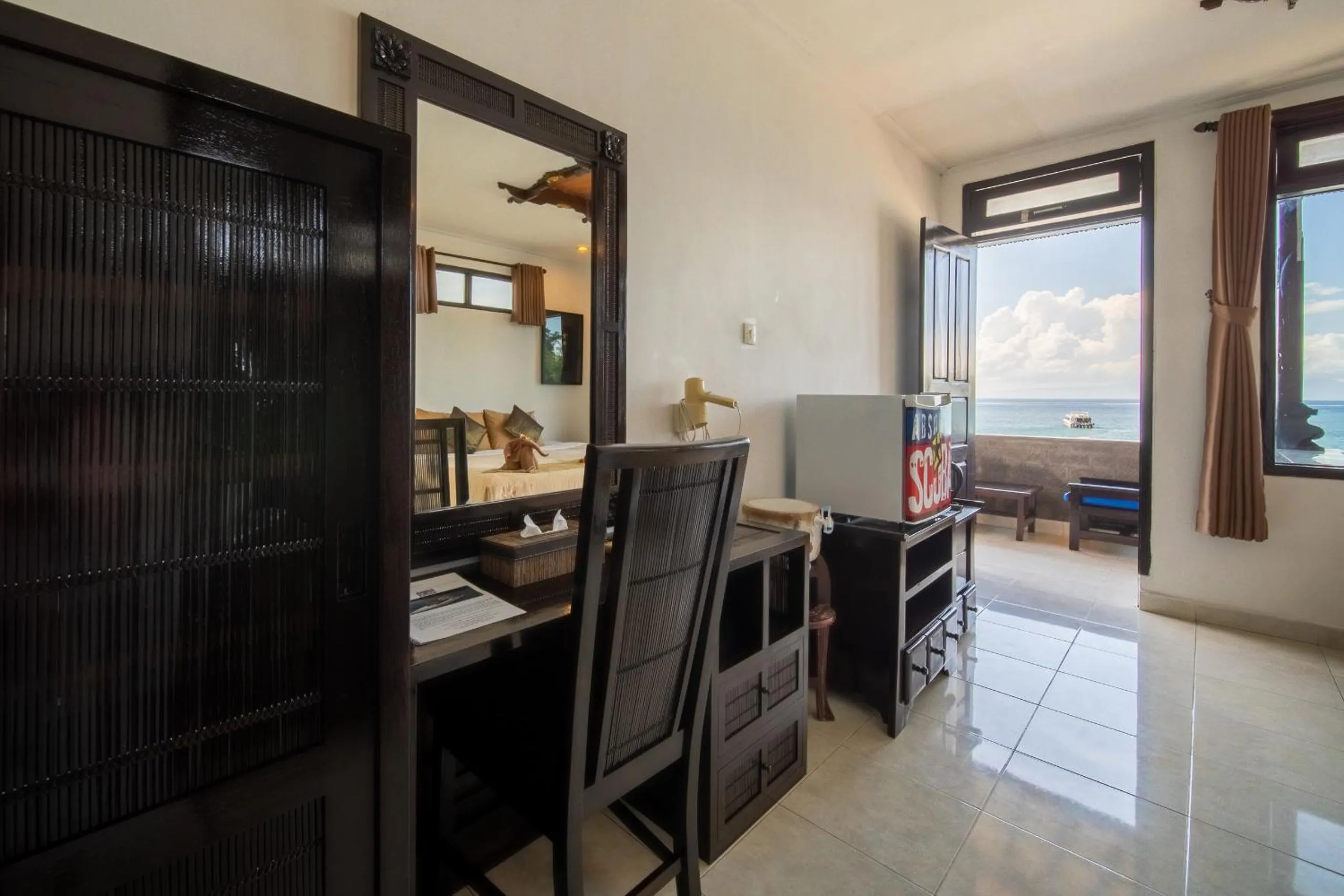 Decorative detail in Absolute Scuba Bali Dive Resort