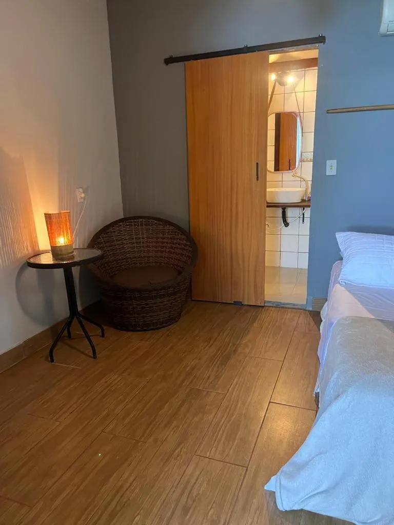 Bathroom, Bed in Praia Comprida Flats