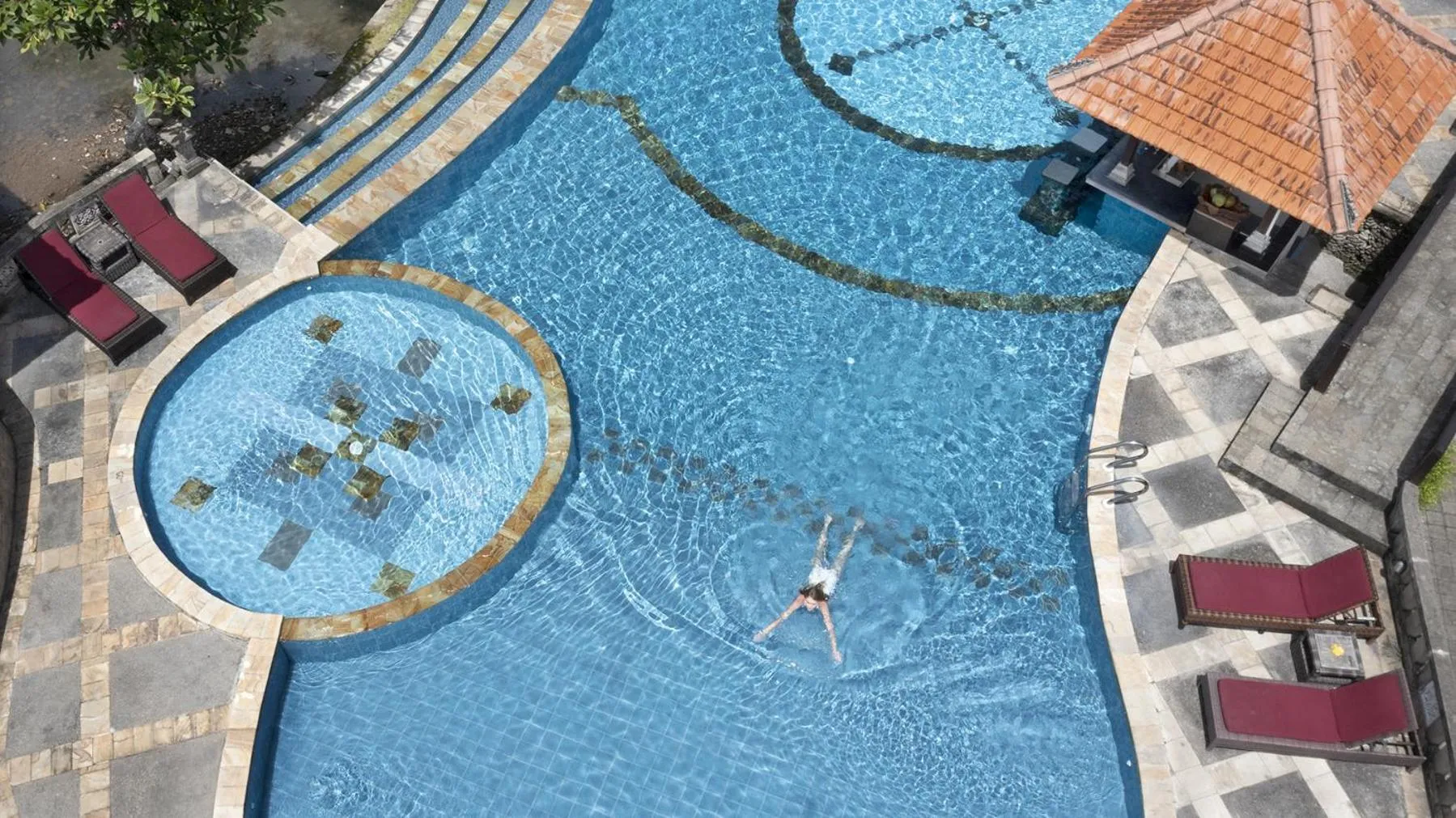 Swimming pool in Santi Mandala Villa & Spa