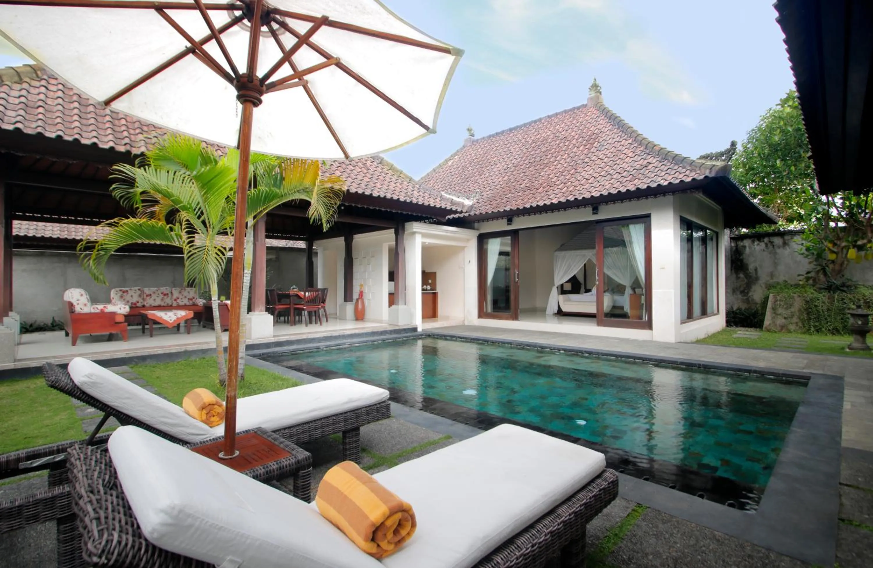 Pool view in Santi Mandala Villa & Spa