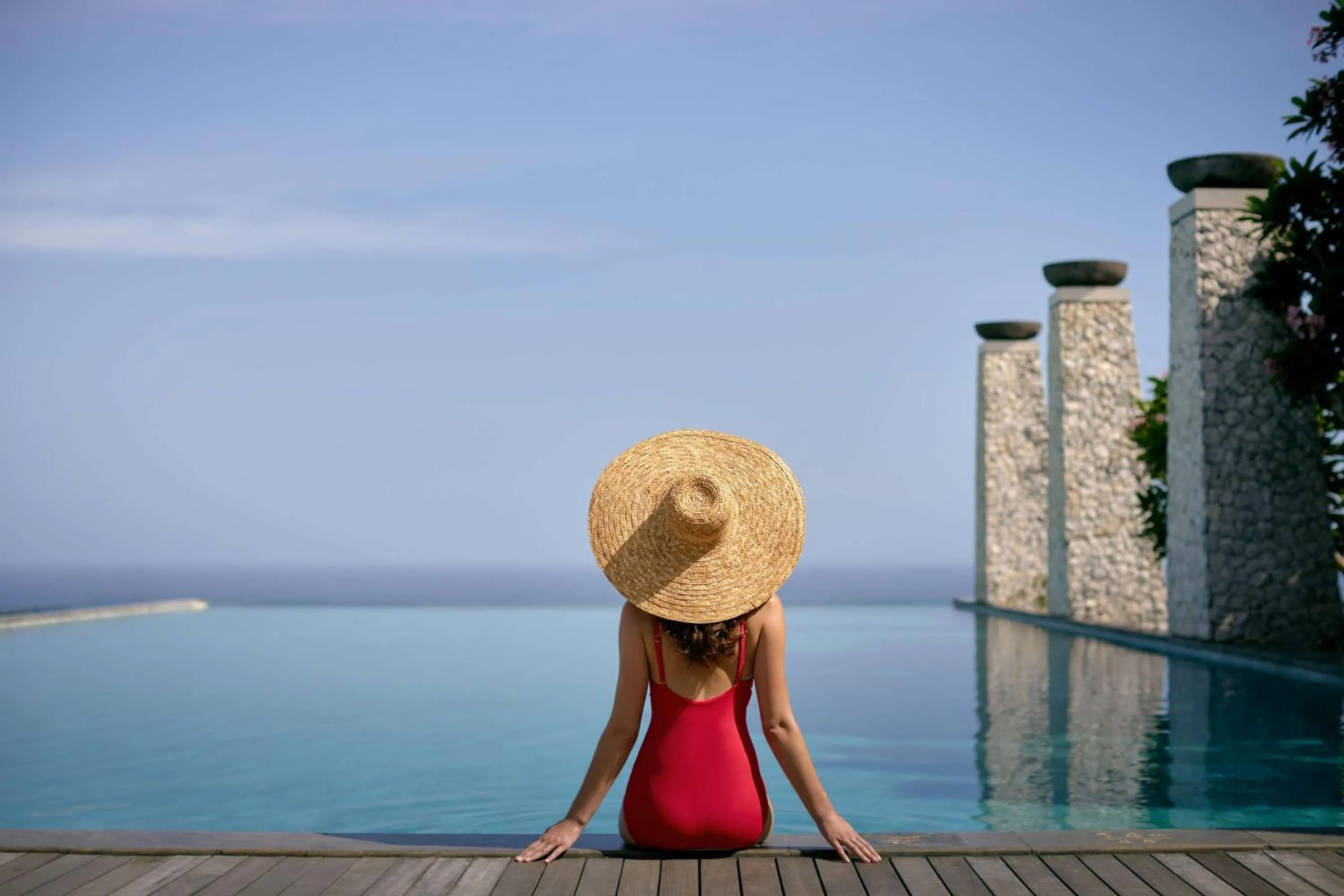 Swimming pool in Umana Bali, LXR Hotels & Resorts