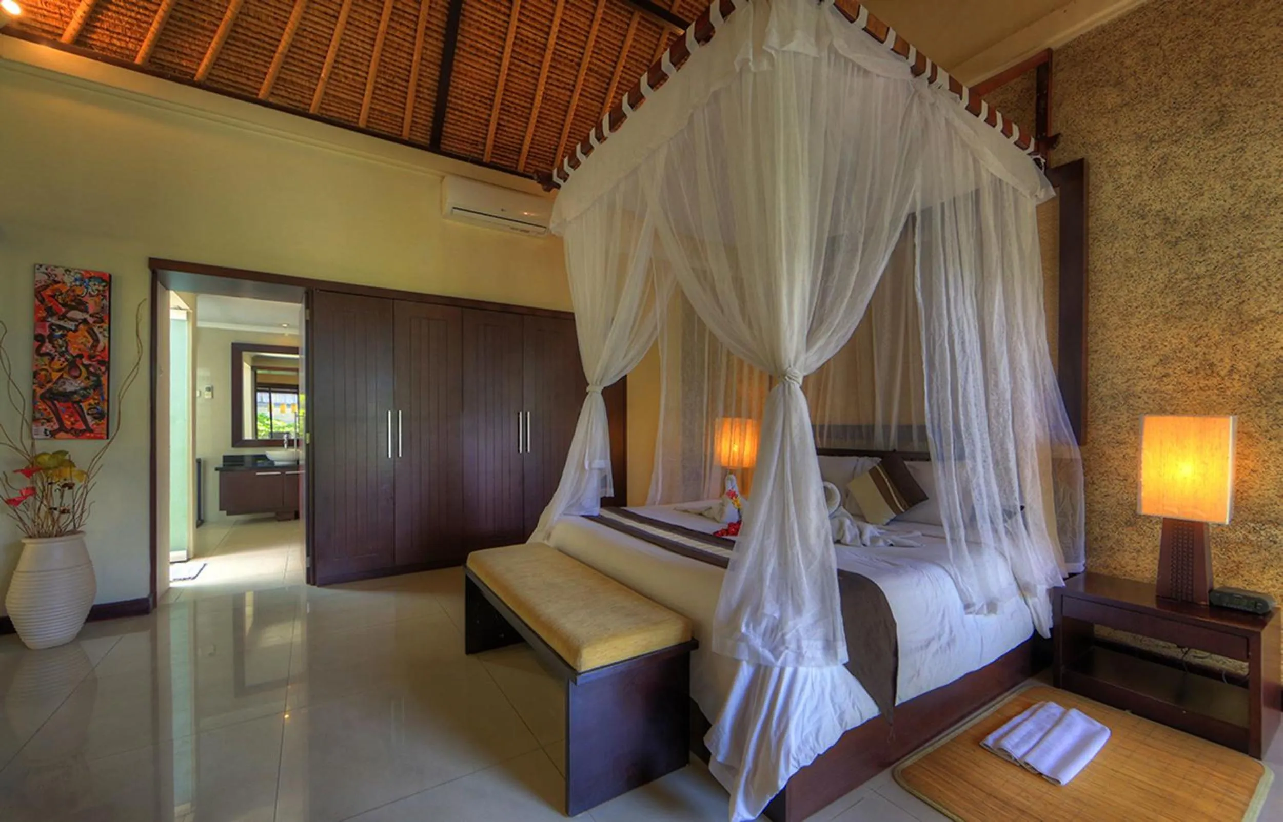 Bedroom, Bed in Bali Rich Villas