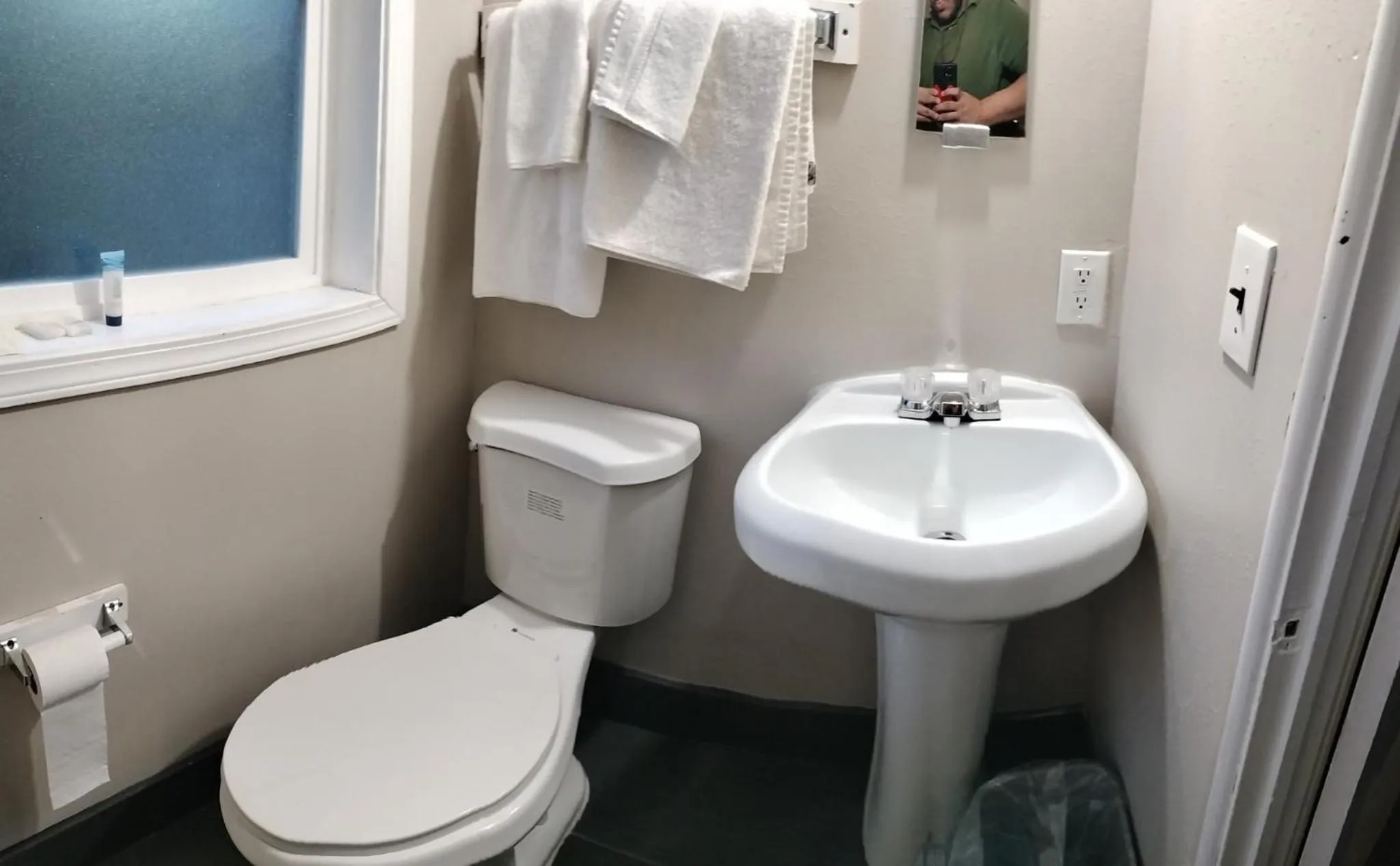 Bathroom in Budget Lodge by OYO Portland West