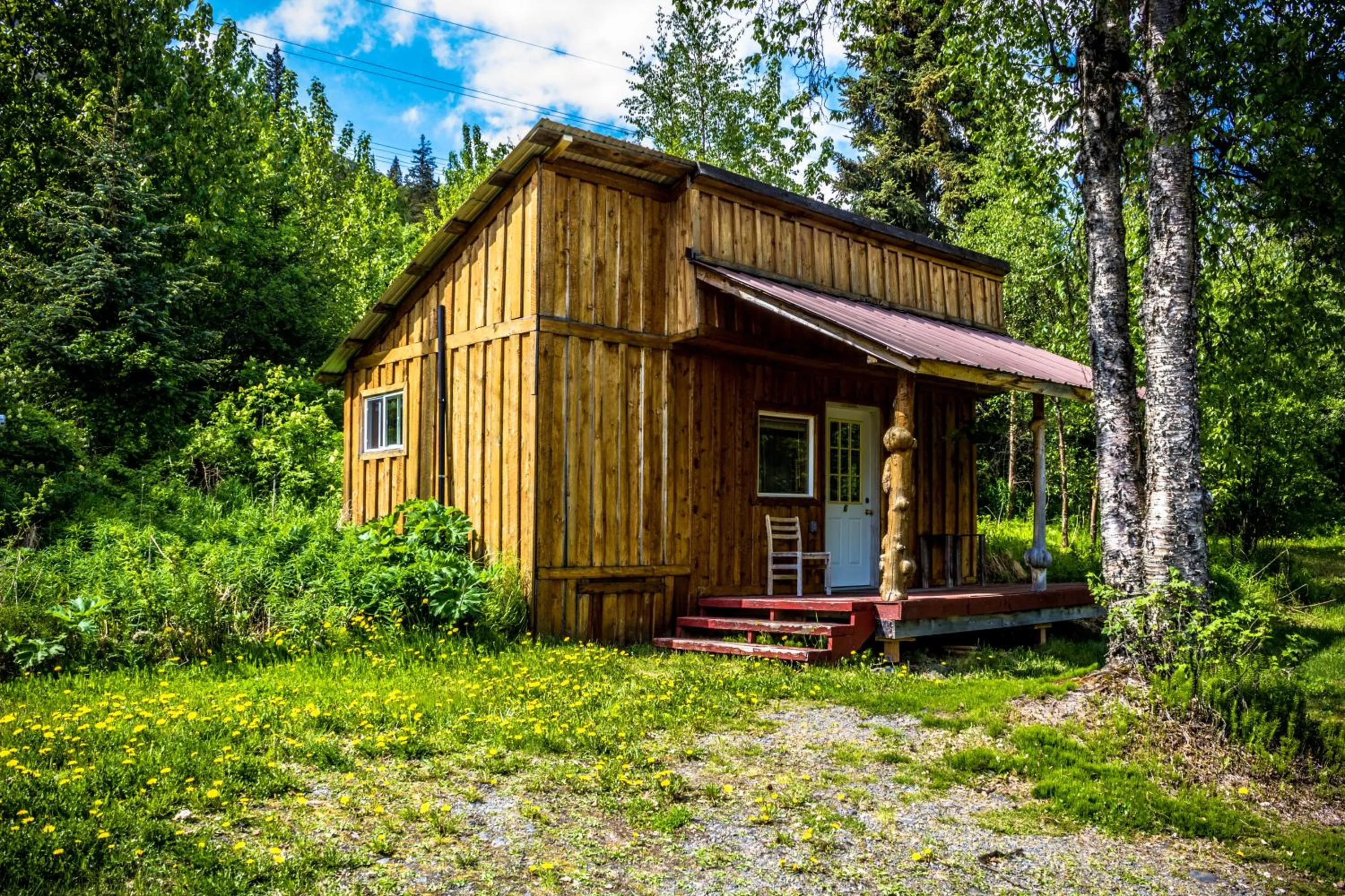 Shower in Midnight Sun Log Cabins