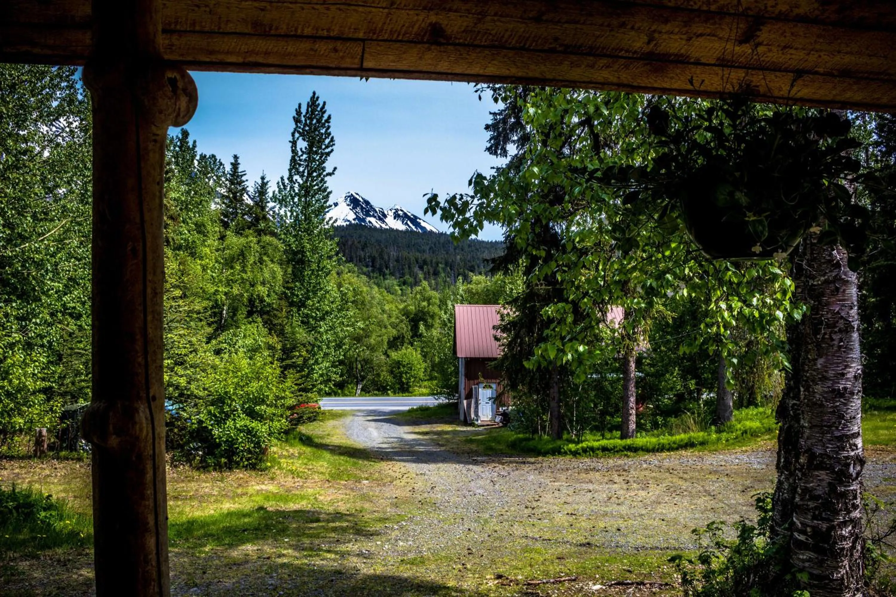 Balcony/Terrace in Midnight Sun Log Cabins