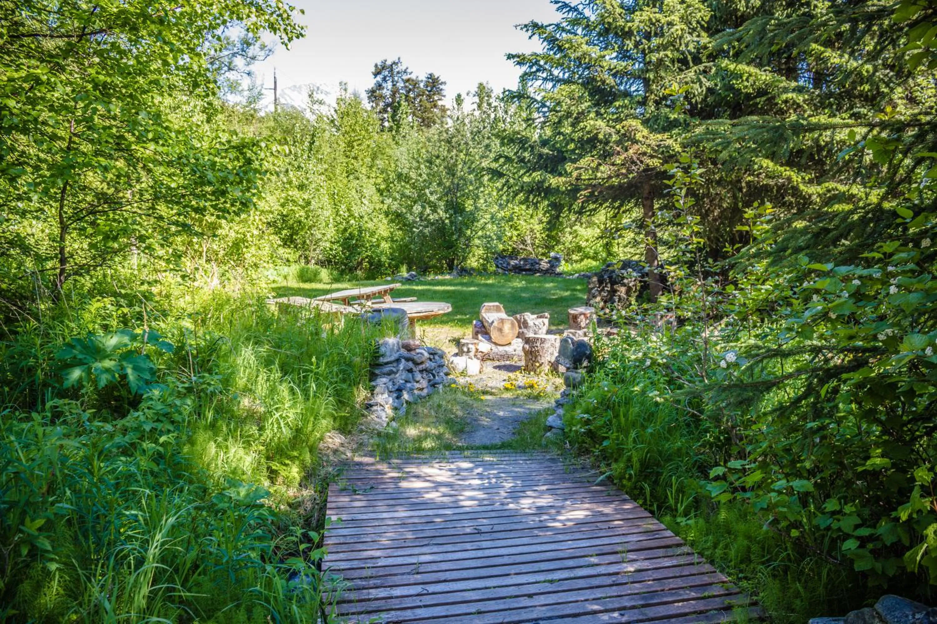 Day in Midnight Sun Log Cabins