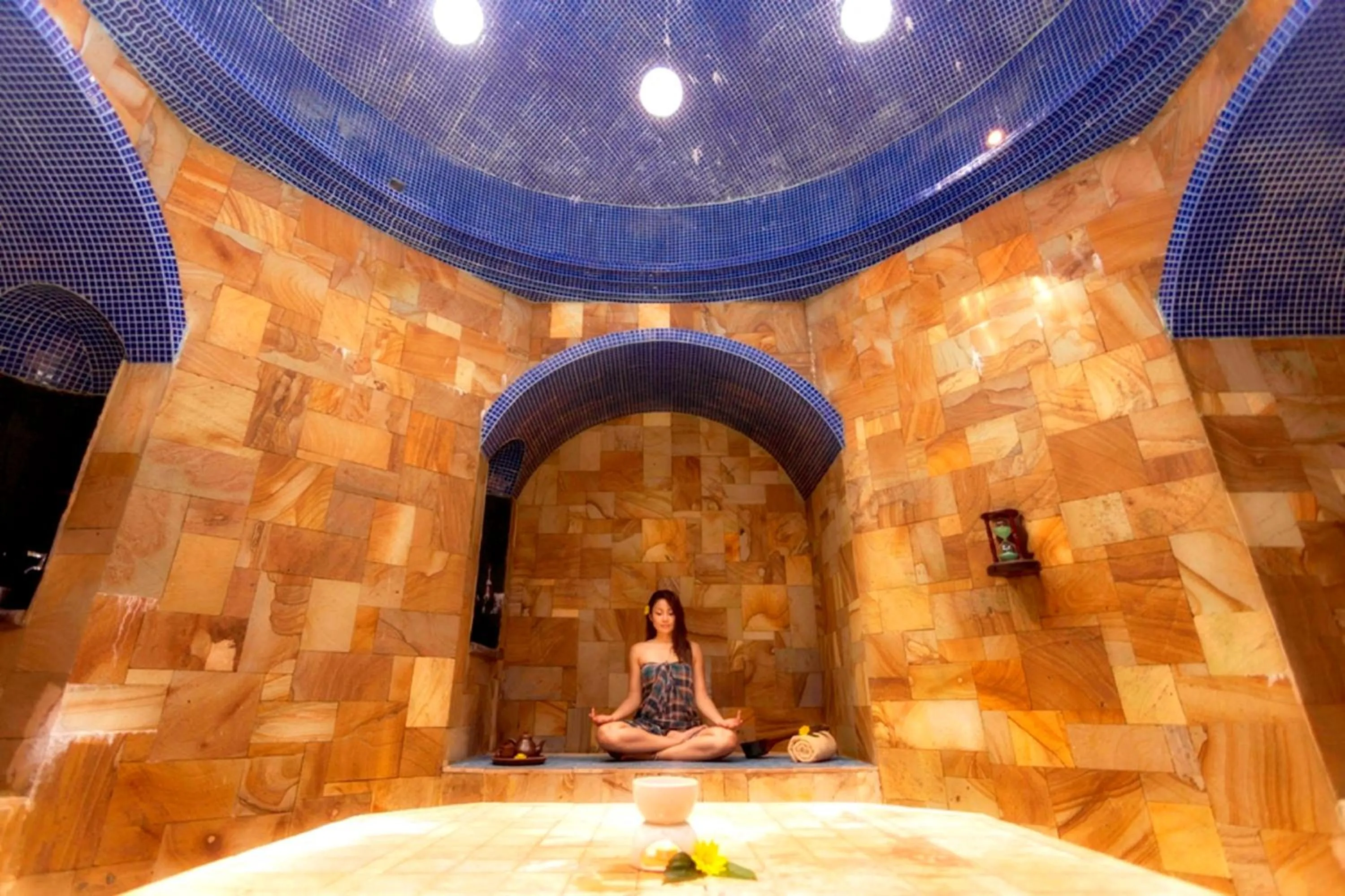 Steam room in MesaStila Resort and Spa