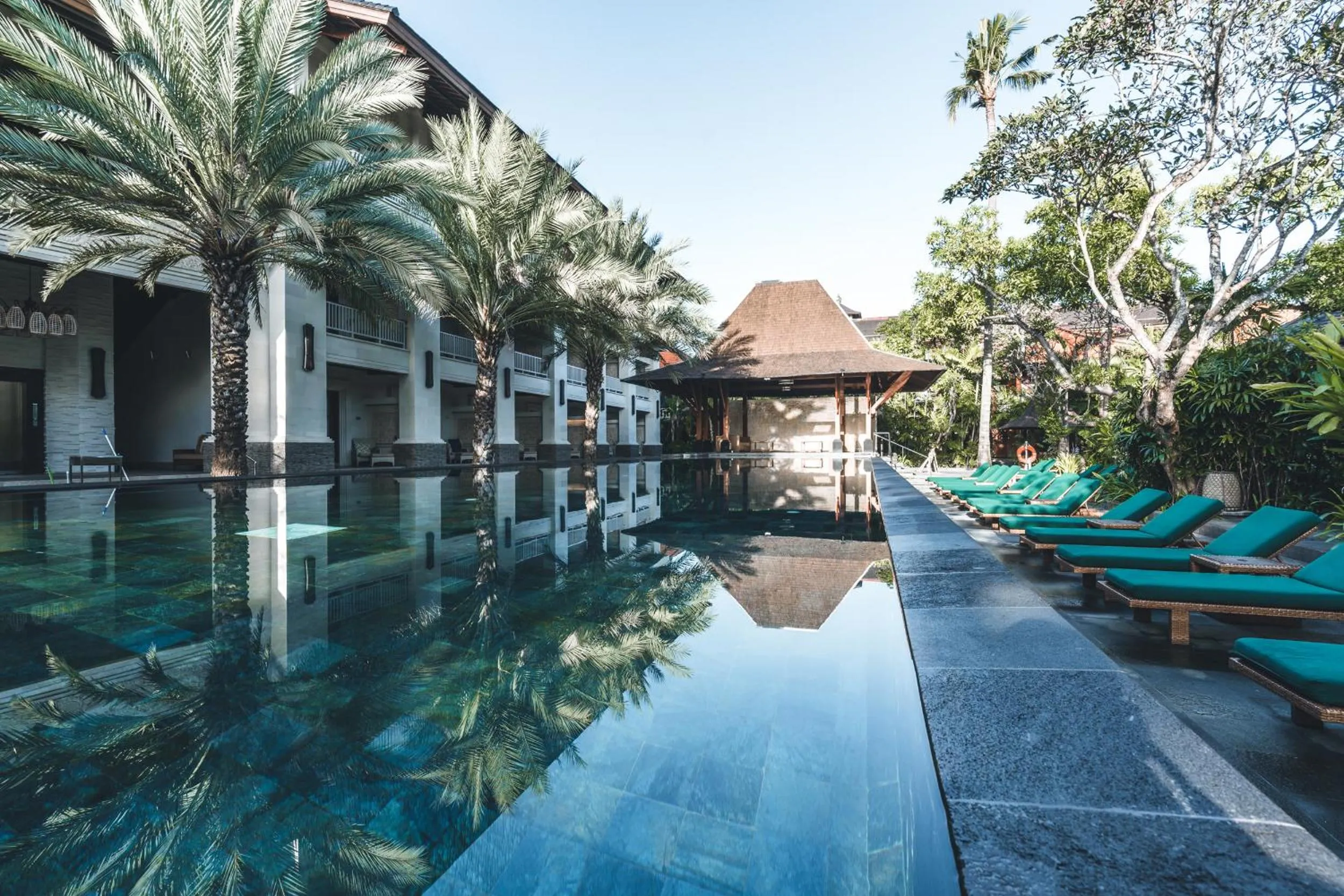 Swimming pool in Puri Santrian Beach Resort And Spa