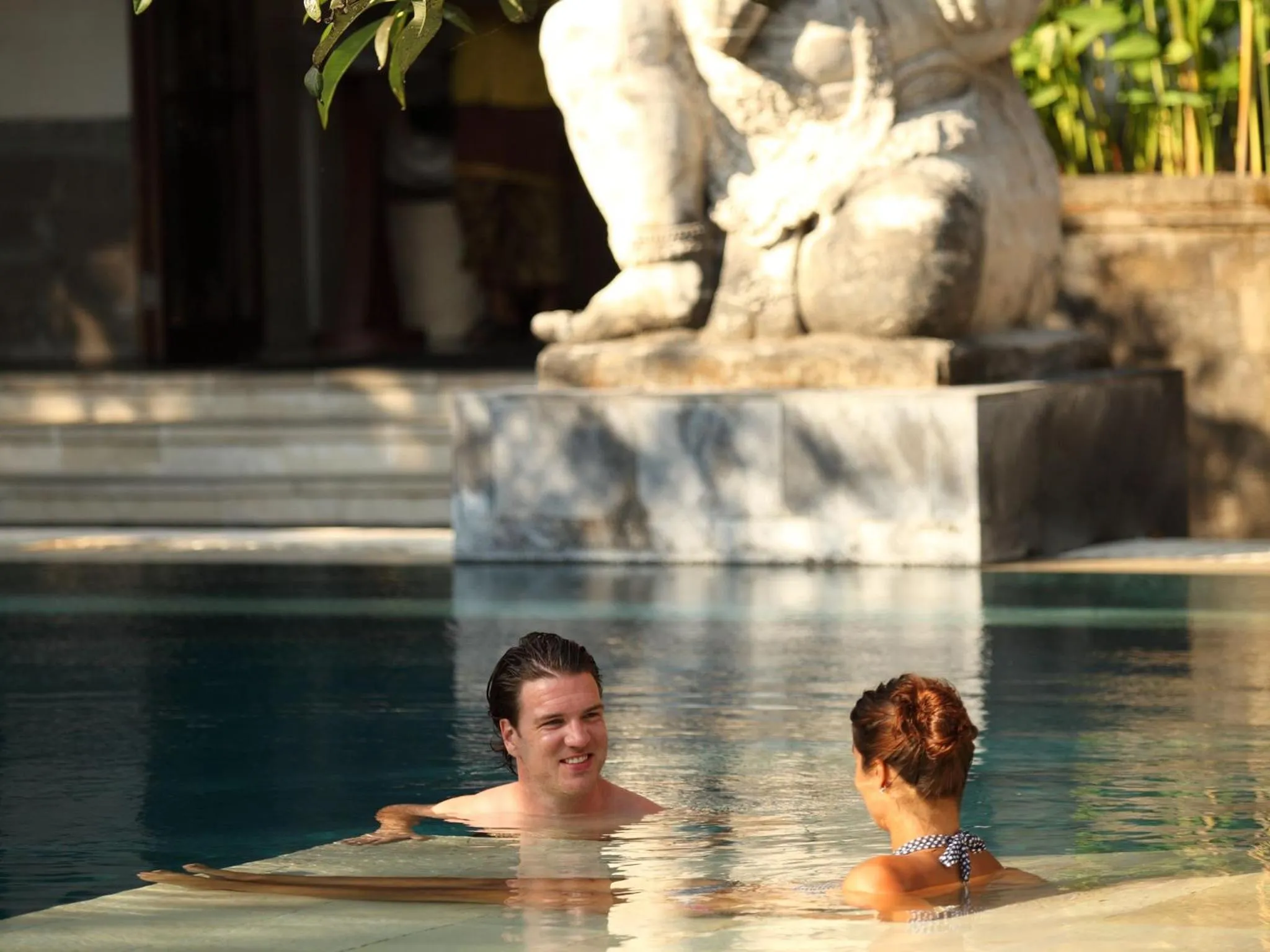 Swimming pool in Puri Santrian Beach Resort And Spa