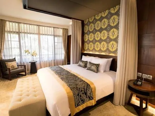 Bed in Puri Santrian Beach Resort And Spa