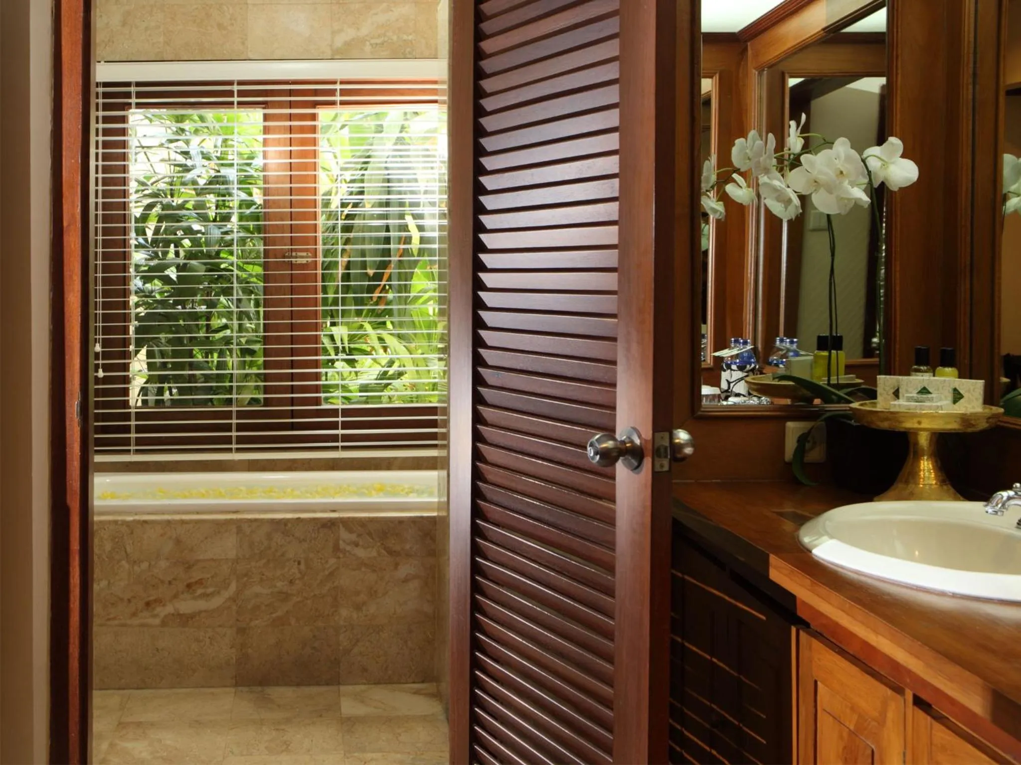 Bathroom in Puri Santrian Beach Resort And Spa