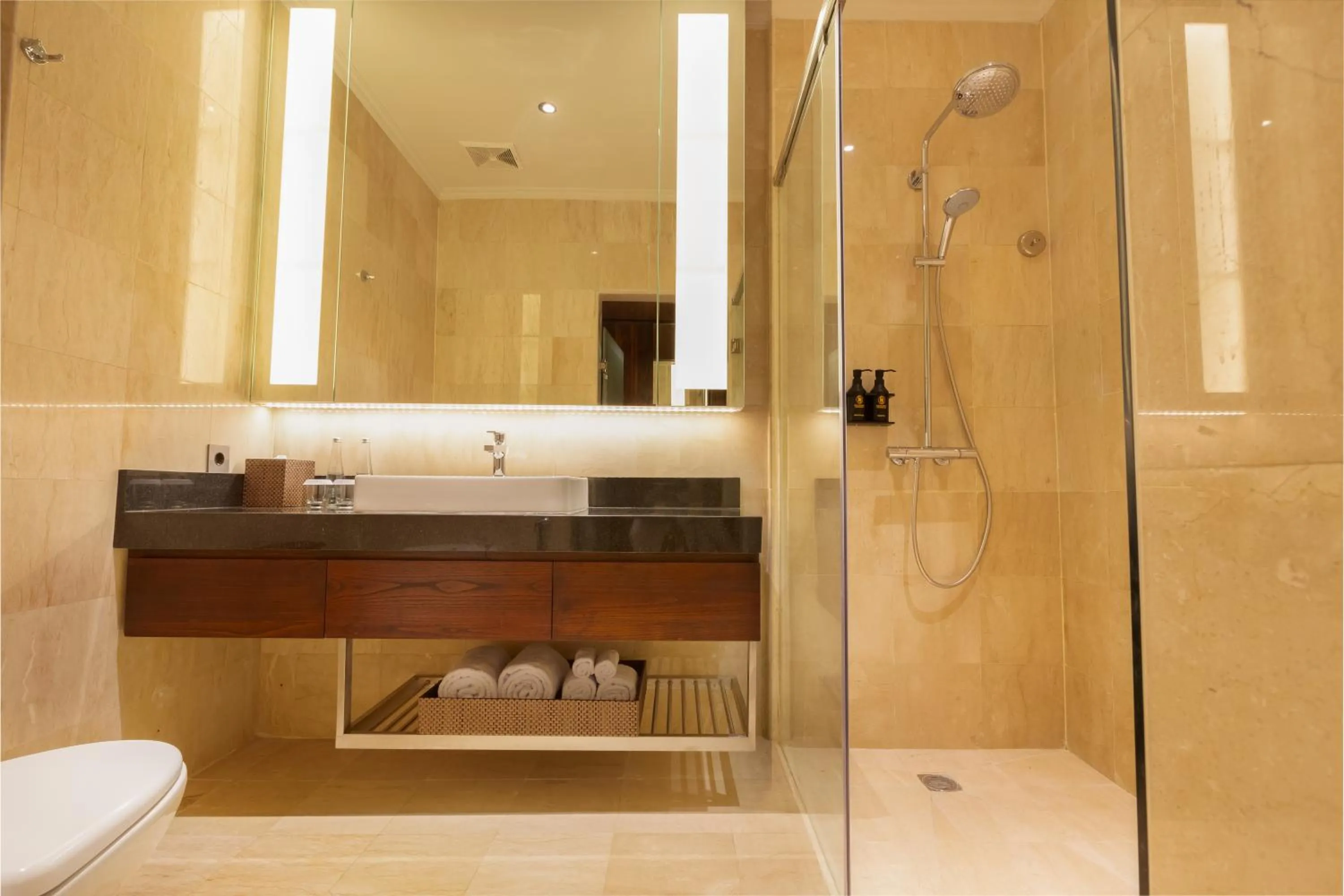 Bathroom in Puri Santrian Beach Resort And Spa