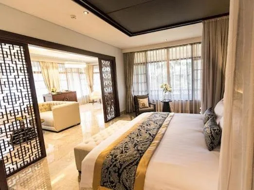 Bedroom, Bed in Puri Santrian Beach Resort And Spa