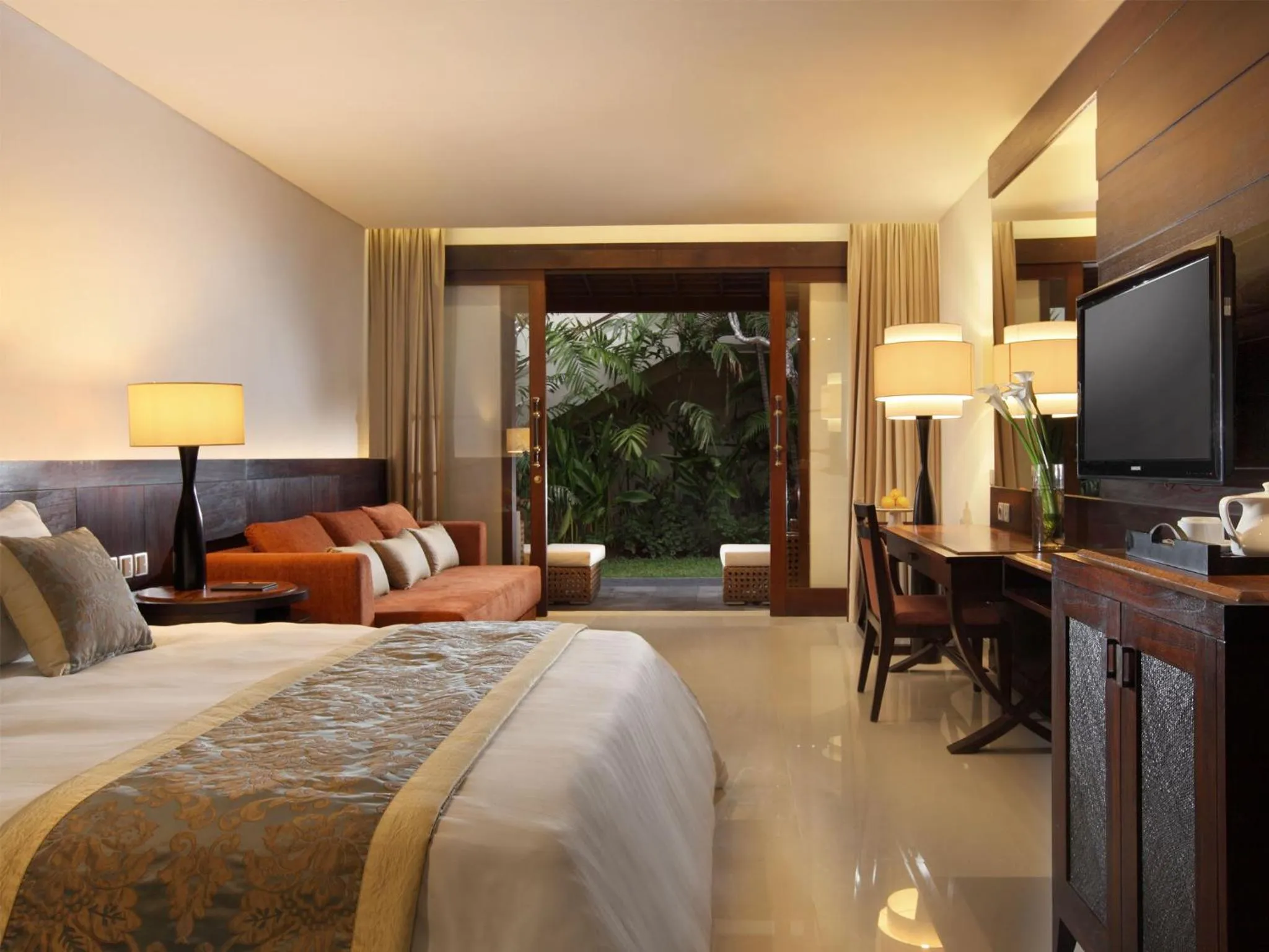 Photo of the whole room, Bed in Puri Santrian Beach Resort And Spa