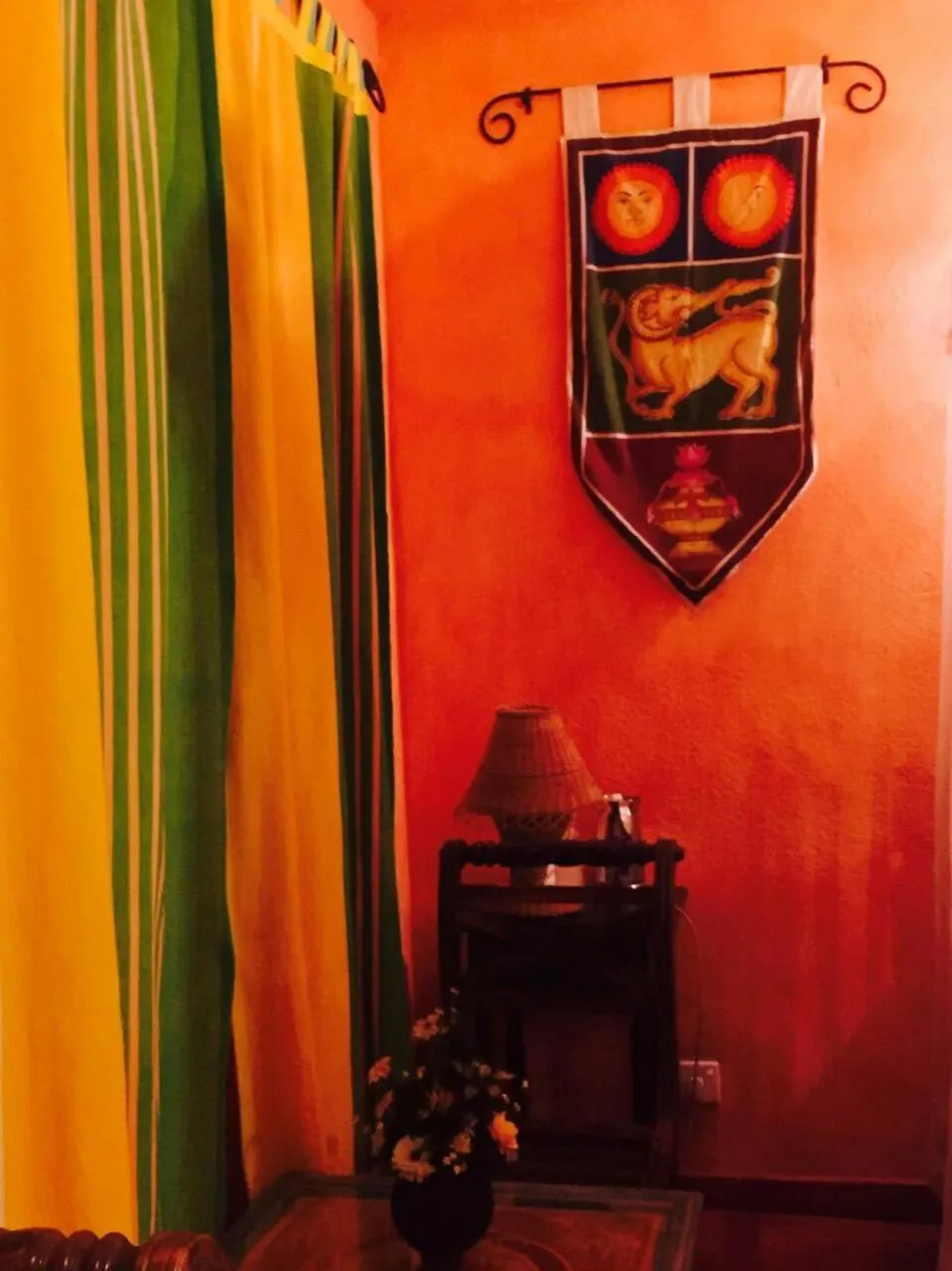 Decorative detail in Hareesha Holiday Resort