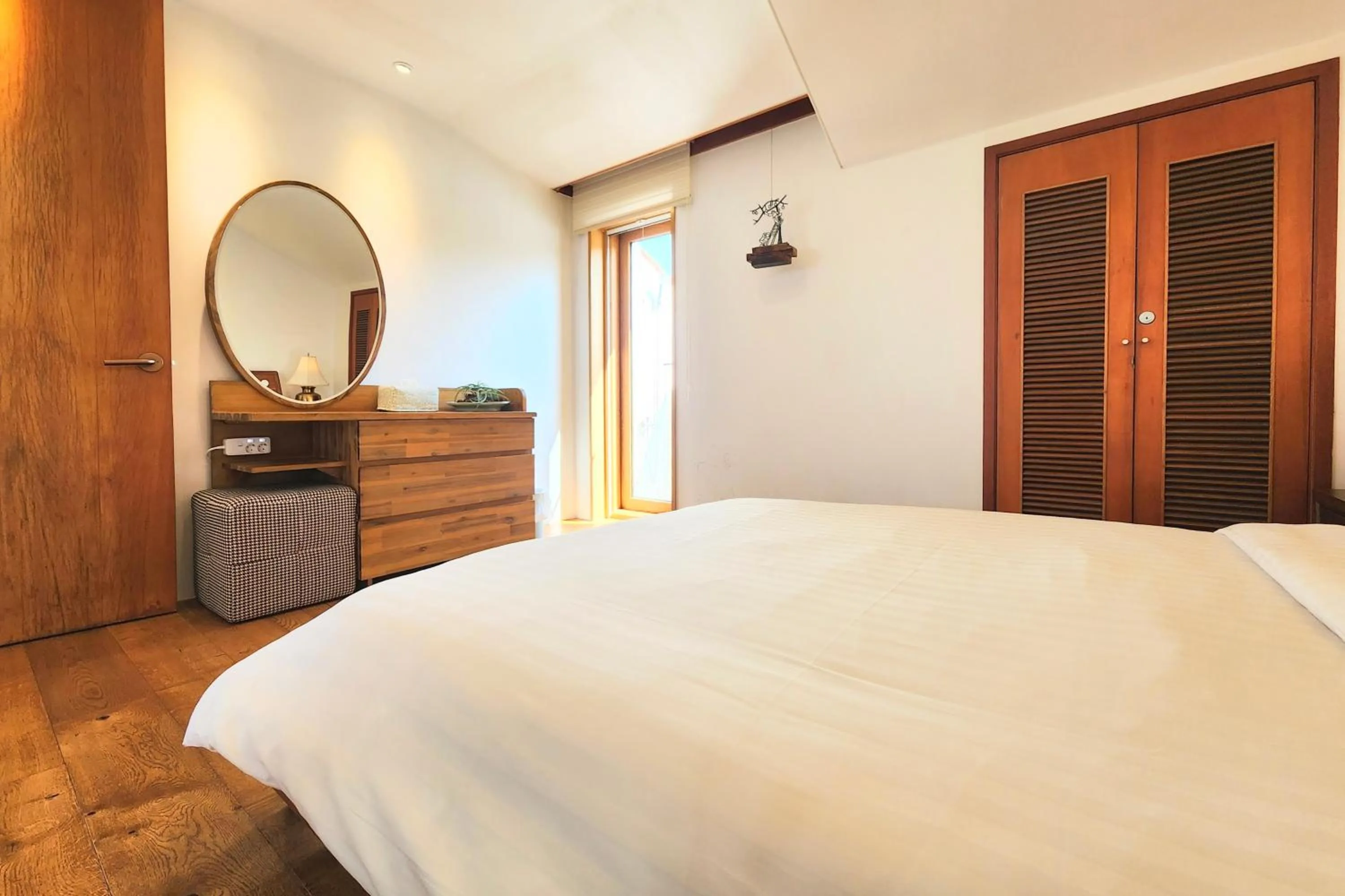 Bed in Palm Tree Villa