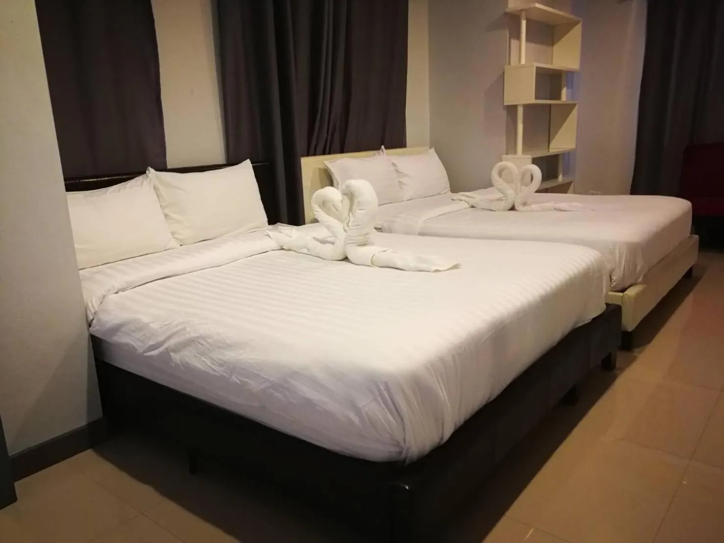 Bed in ibeyond Apartment Romklao Suvarnabhumi